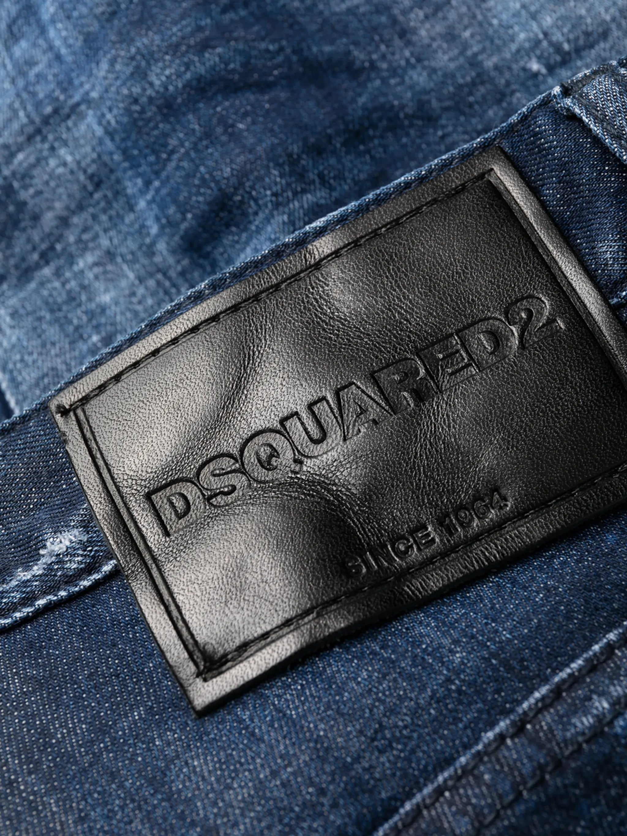 Cool Guy distressed straight-leg jeans
