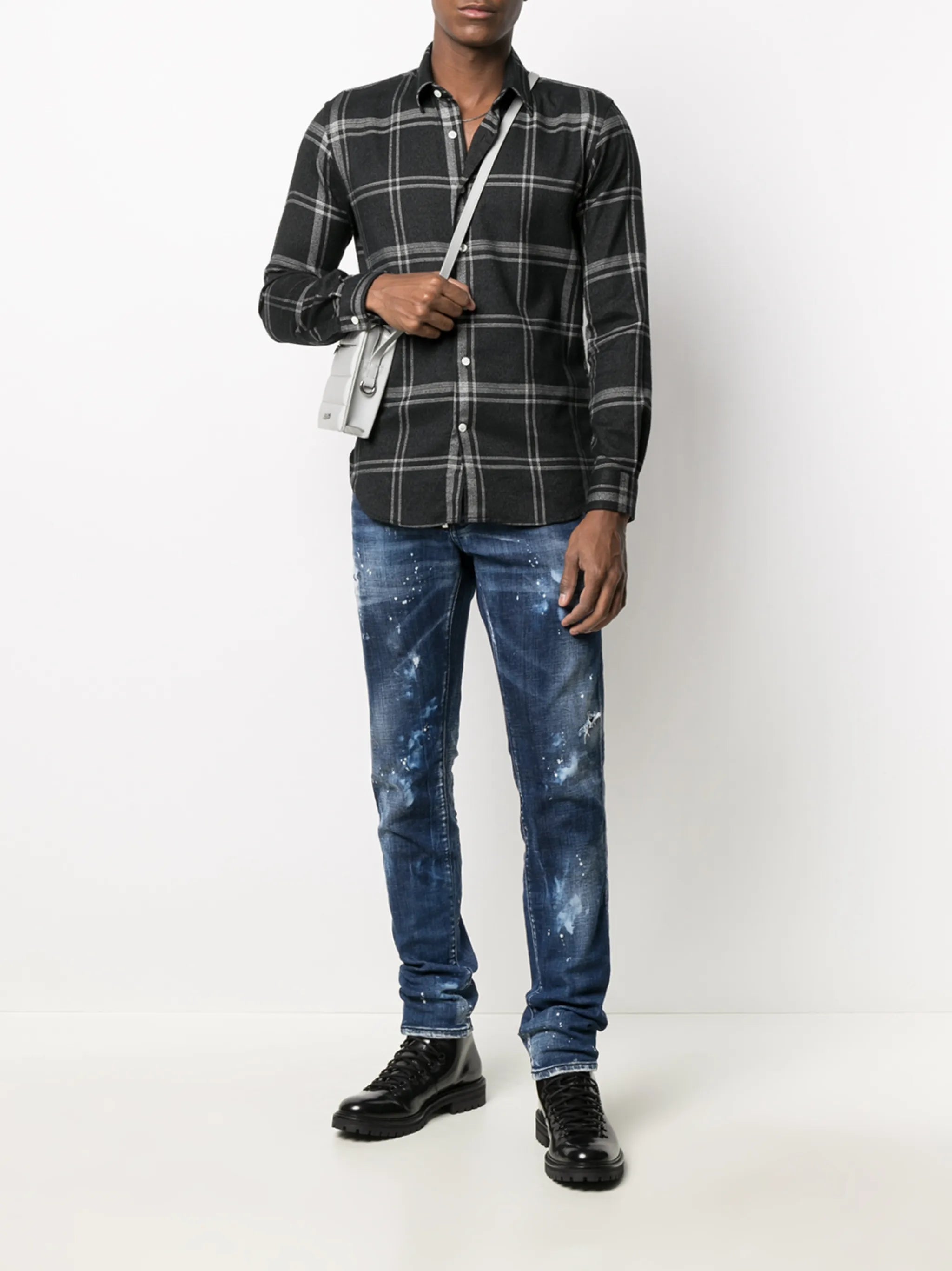 Cool Guy distressed straight-leg jeans
