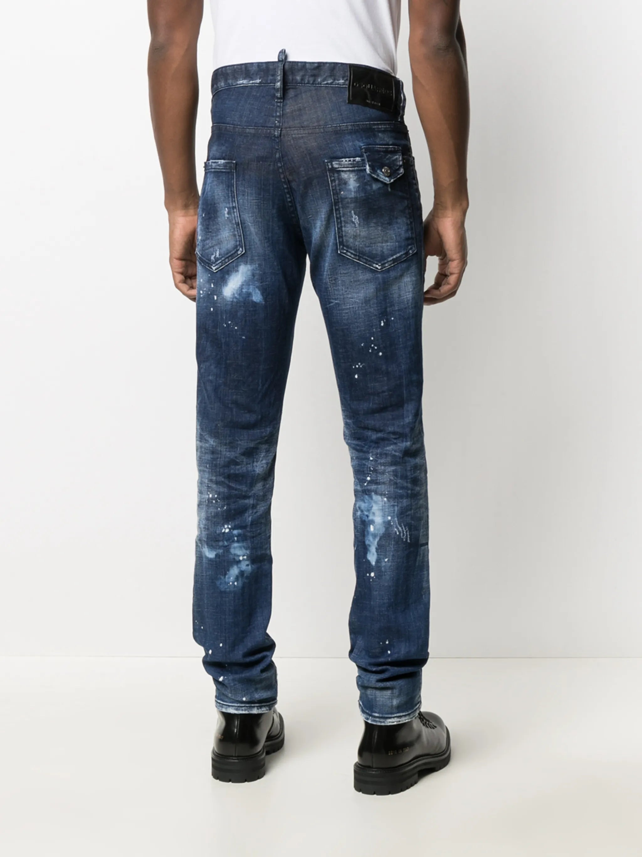 Cool Guy distressed straight-leg jeans
