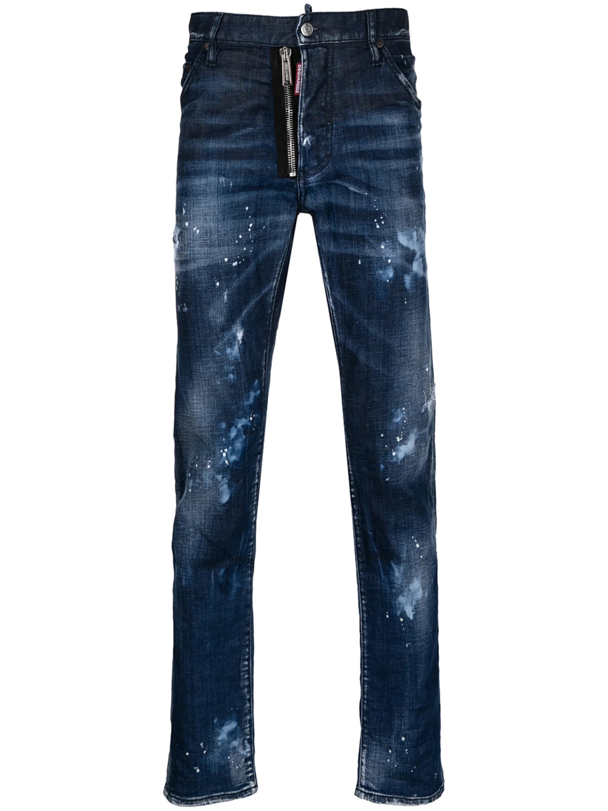 Cool Guy distressed straight-leg jeans