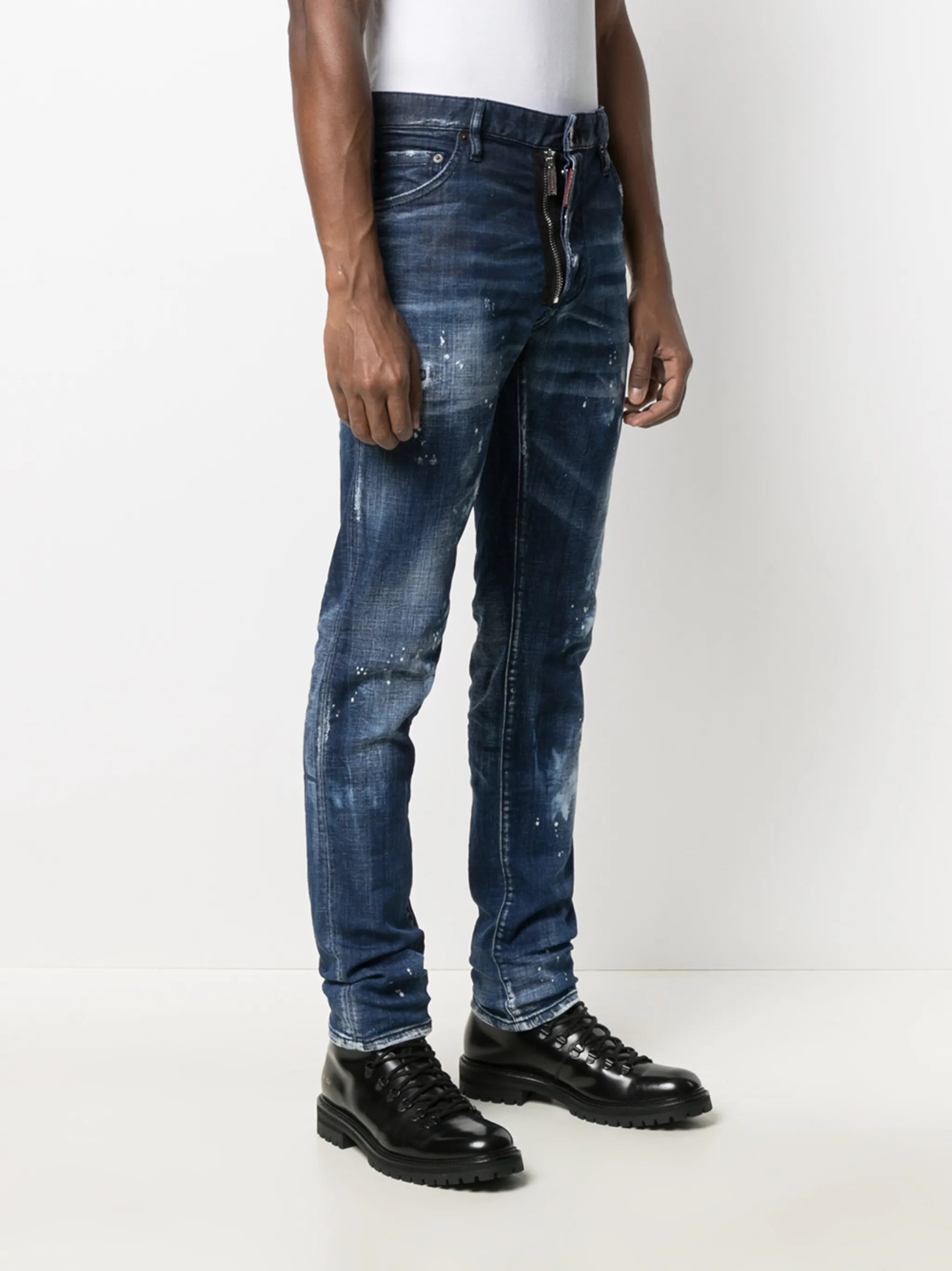 Cool Guy distressed straight-leg jeans