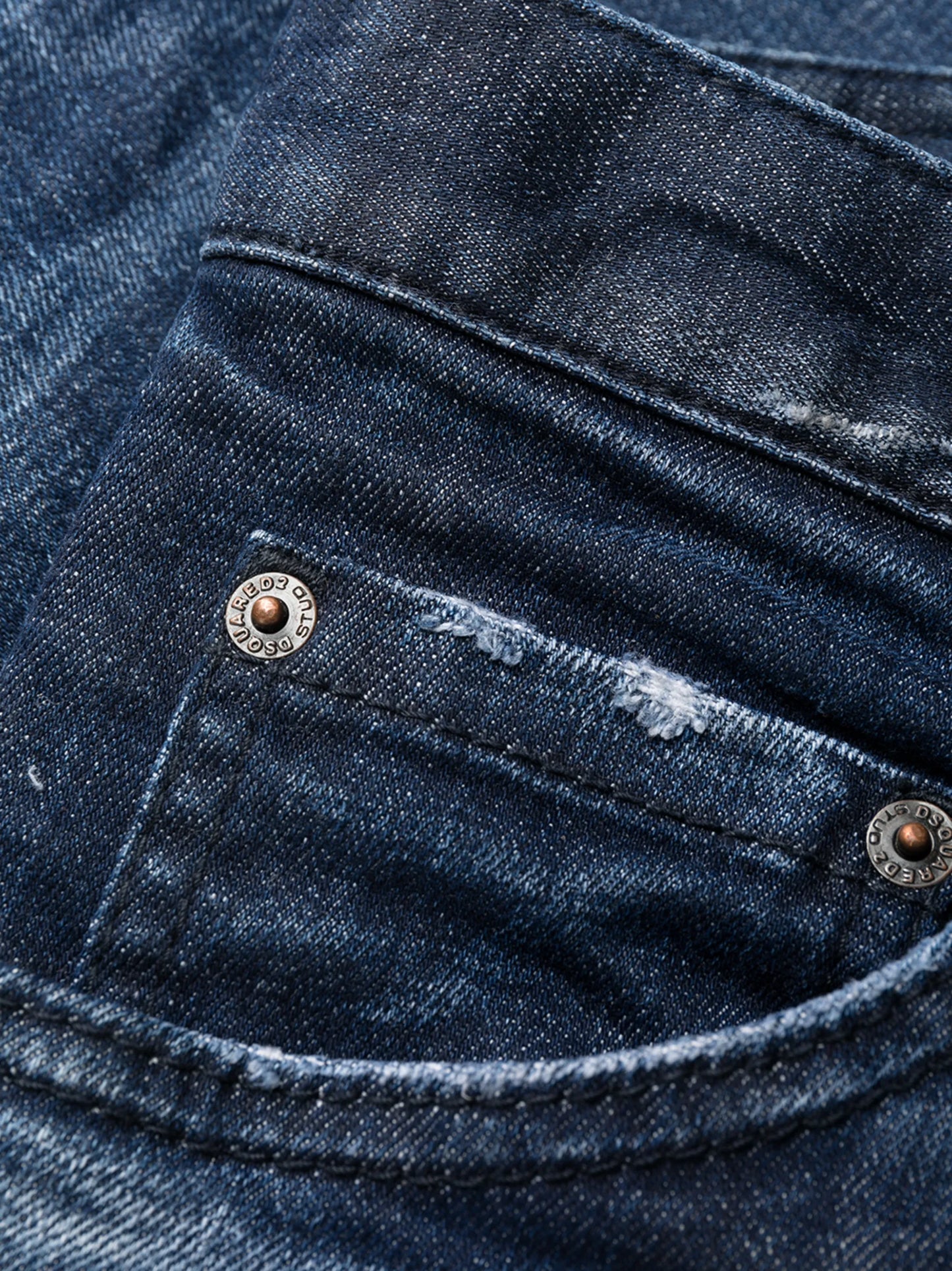 Cool Guy distressed straight-leg jeans