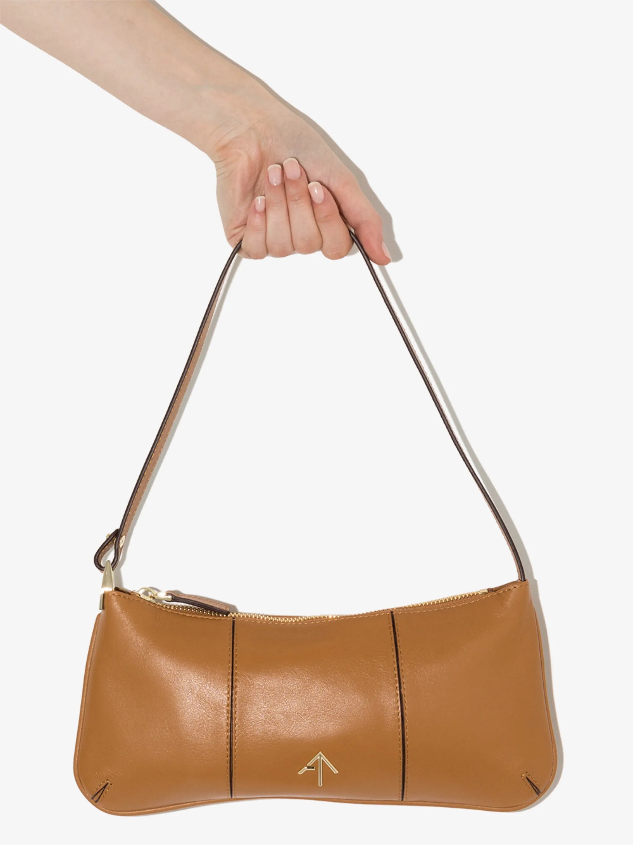 Pita logo-plaque shoulder bag