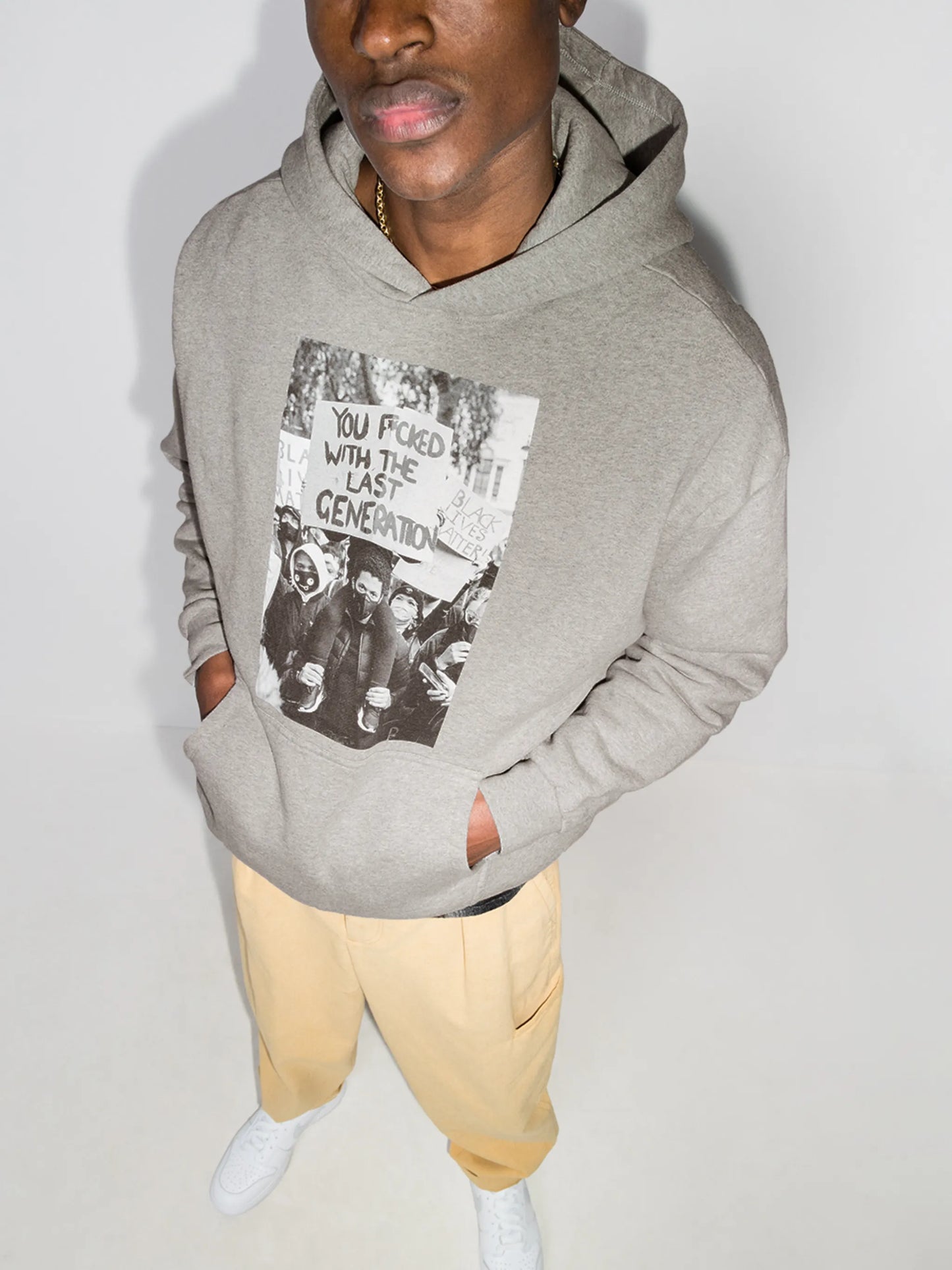 photograph print hoodie