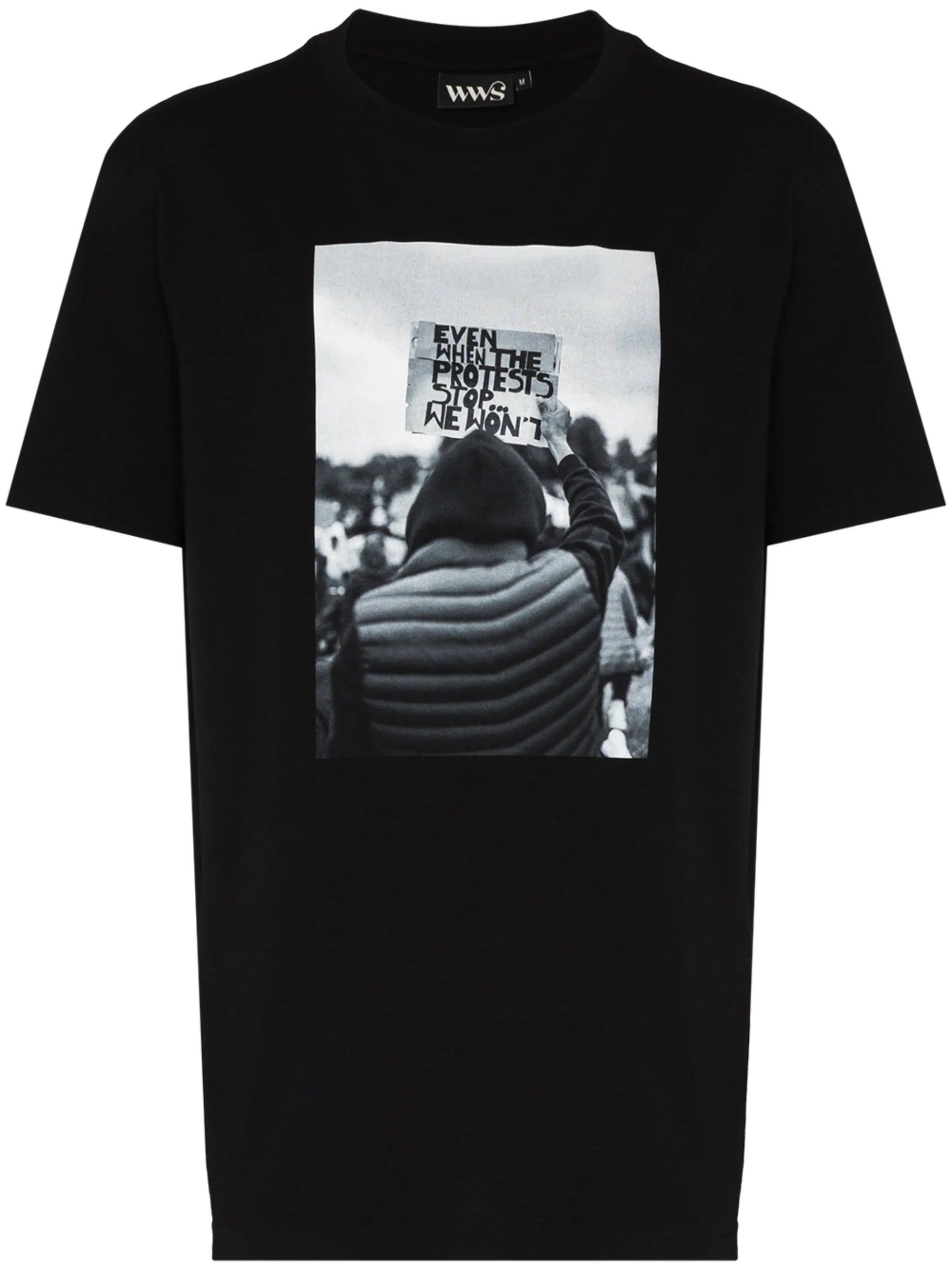 short-sleeve photograph print T-shirt