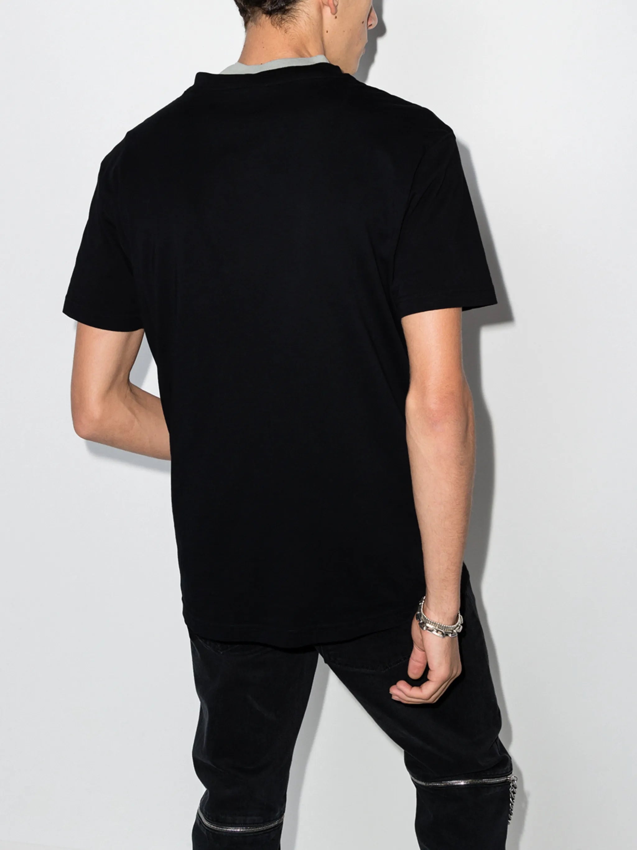 short-sleeve photograph print T-shirt