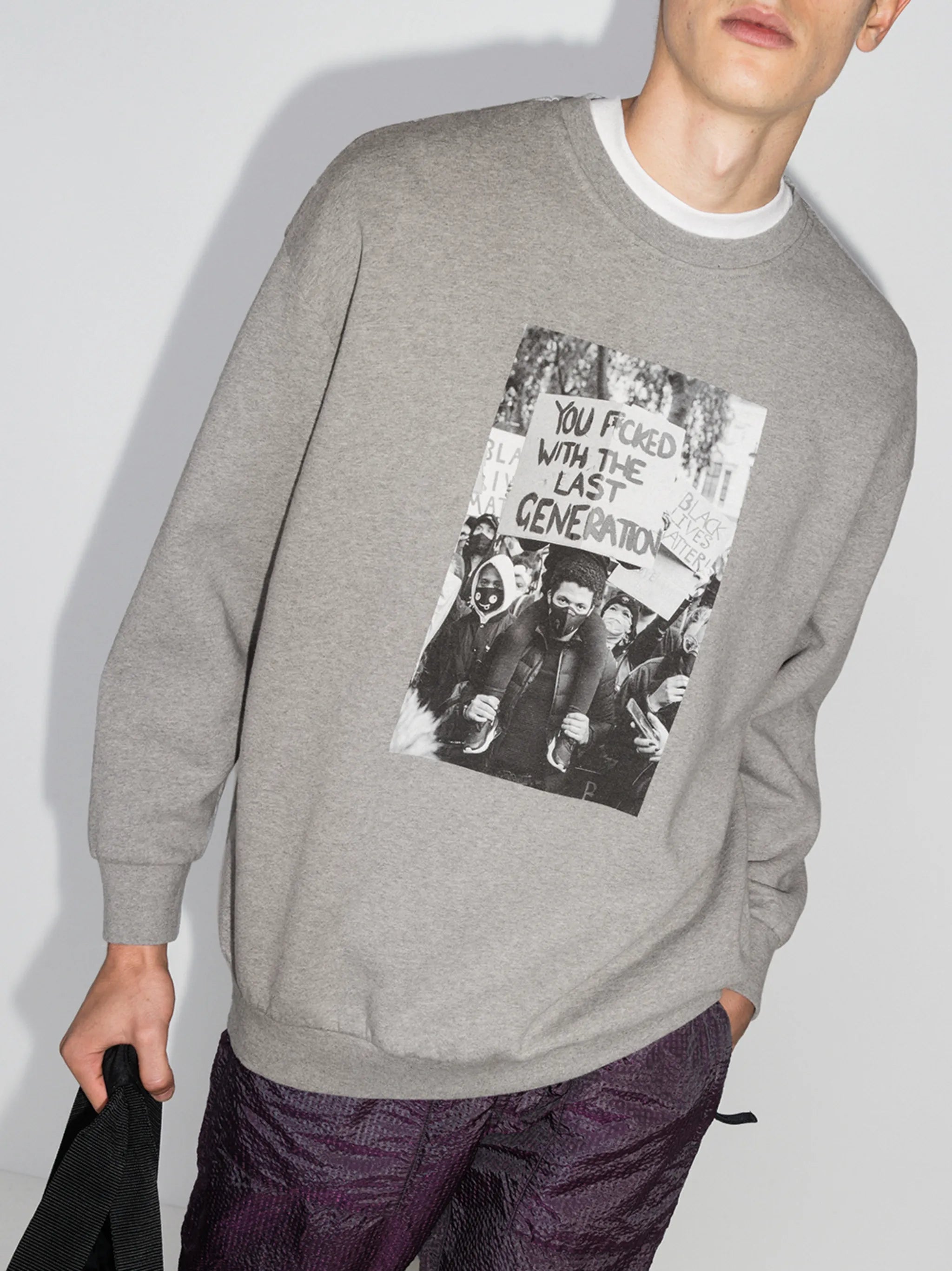 Generation photograph-print sweatshirt