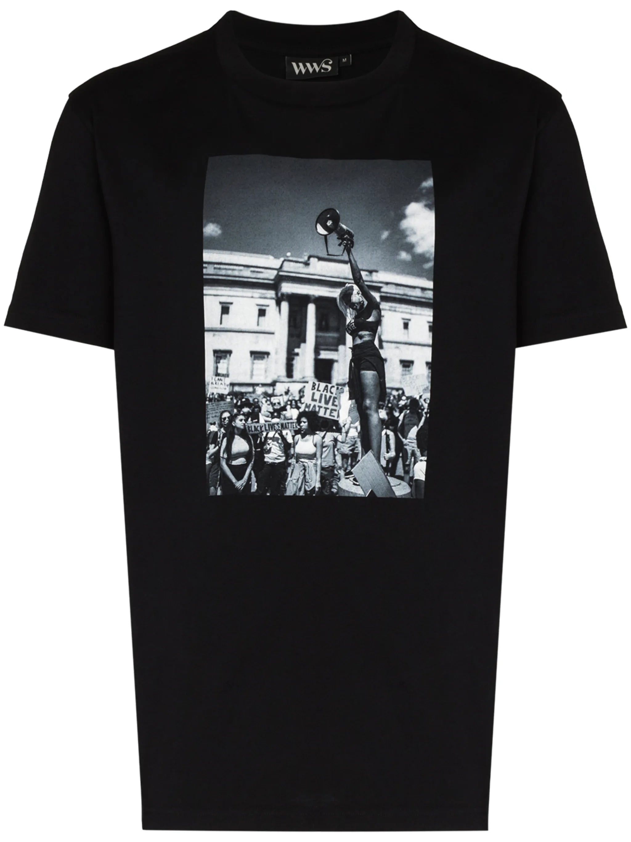 short-sleeve photograph print T-shirt