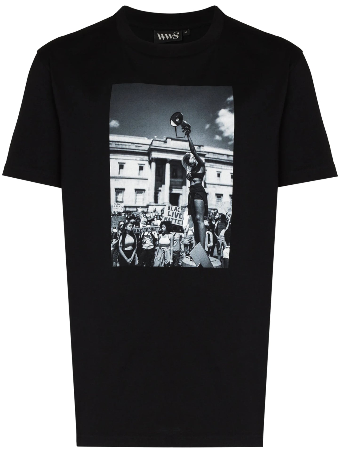 short-sleeve photograph print T-shirt