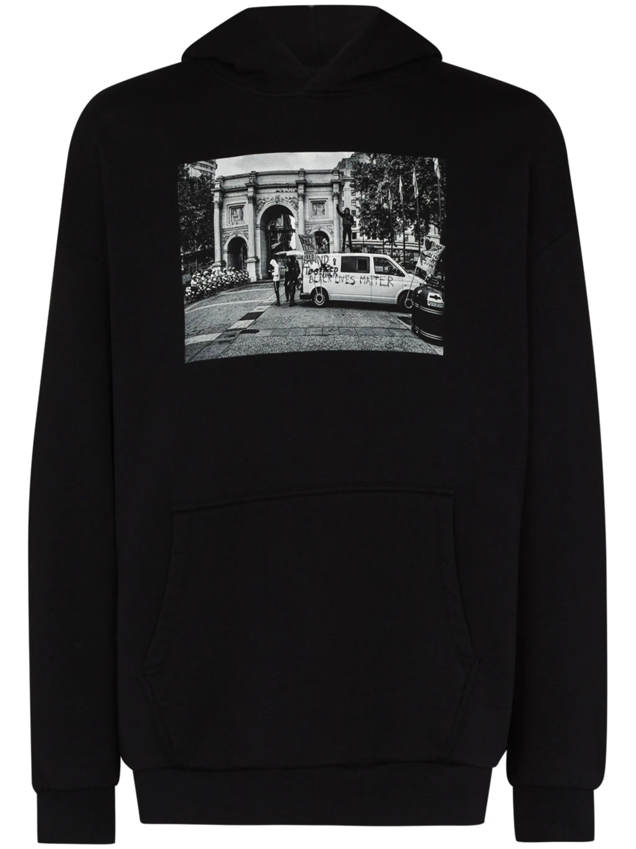 photograph-print organic cotton hoodie