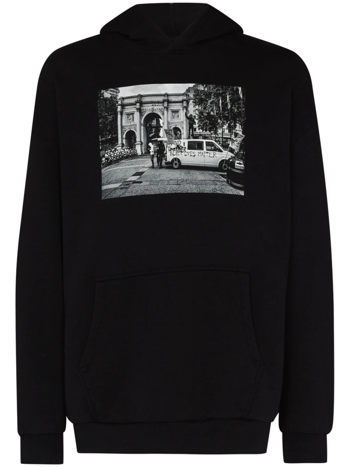 photograph-print organic cotton hoodie