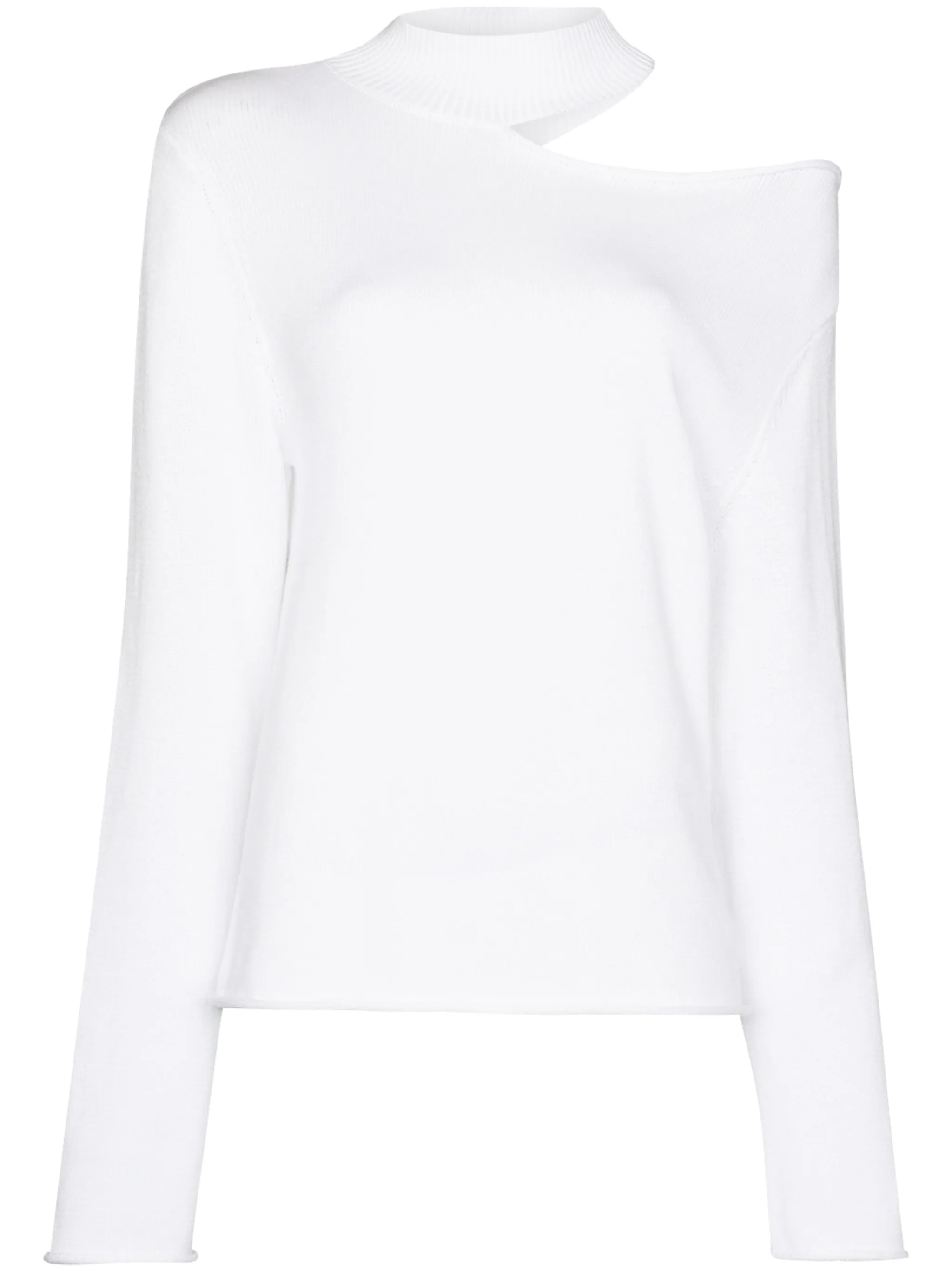 cut-out shoulder sweatshirt