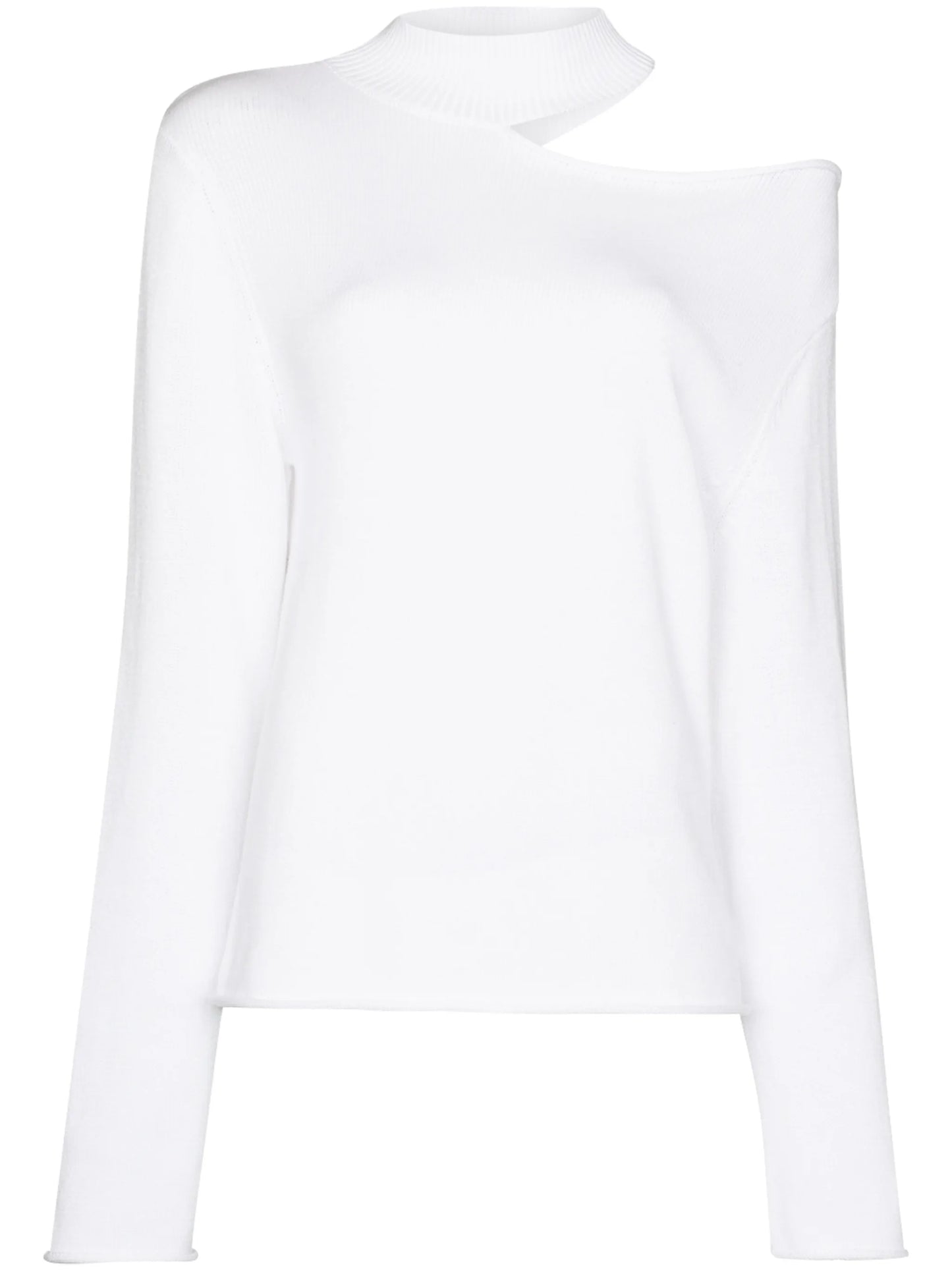 cut-out shoulder sweatshirt