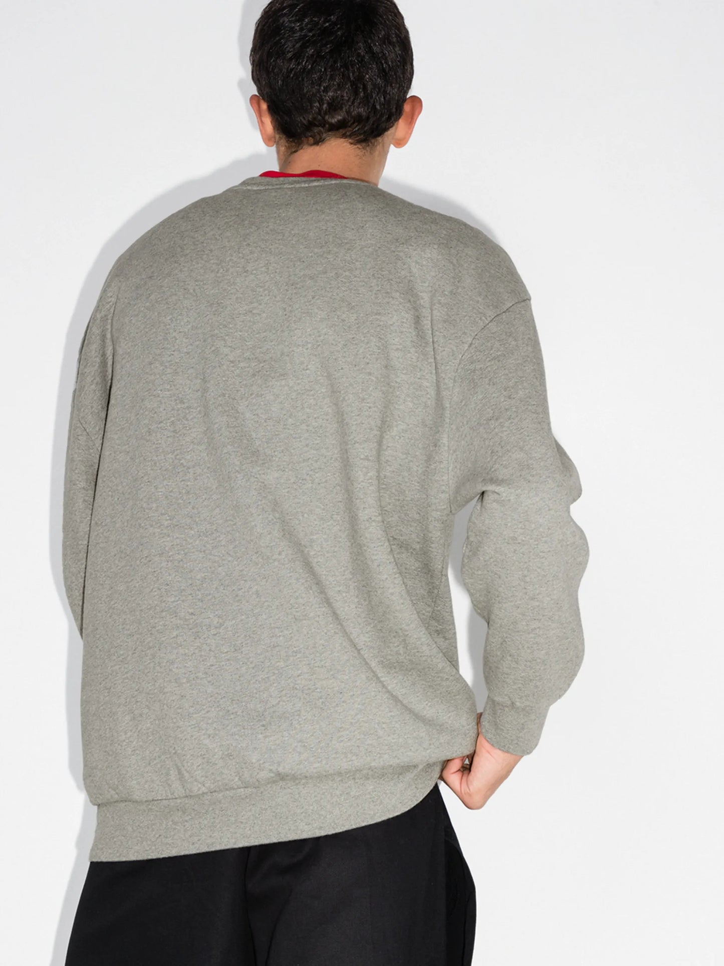 long-sleeve photograph print sweatshirt