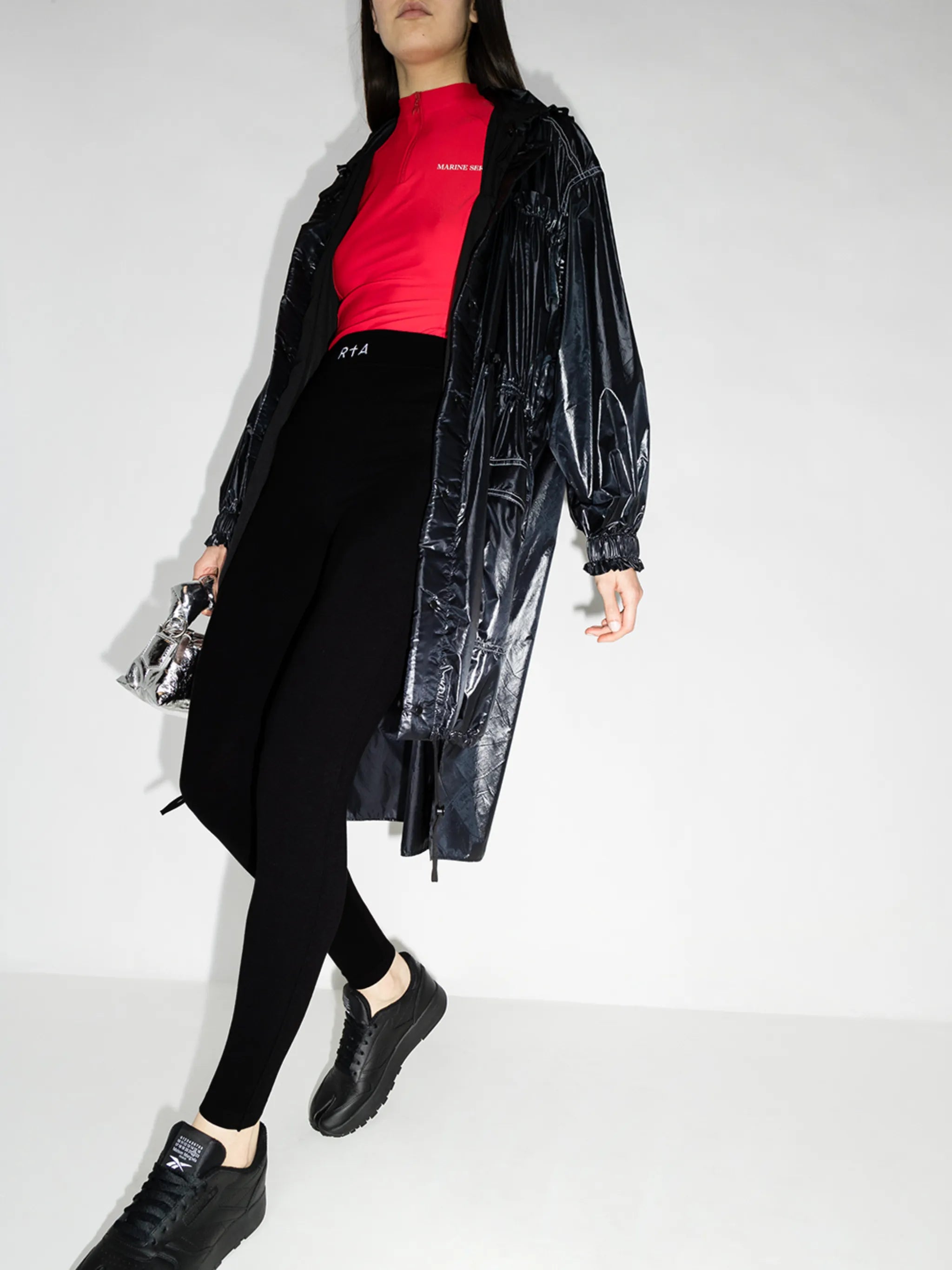 embroidered logo high-waisted leggings