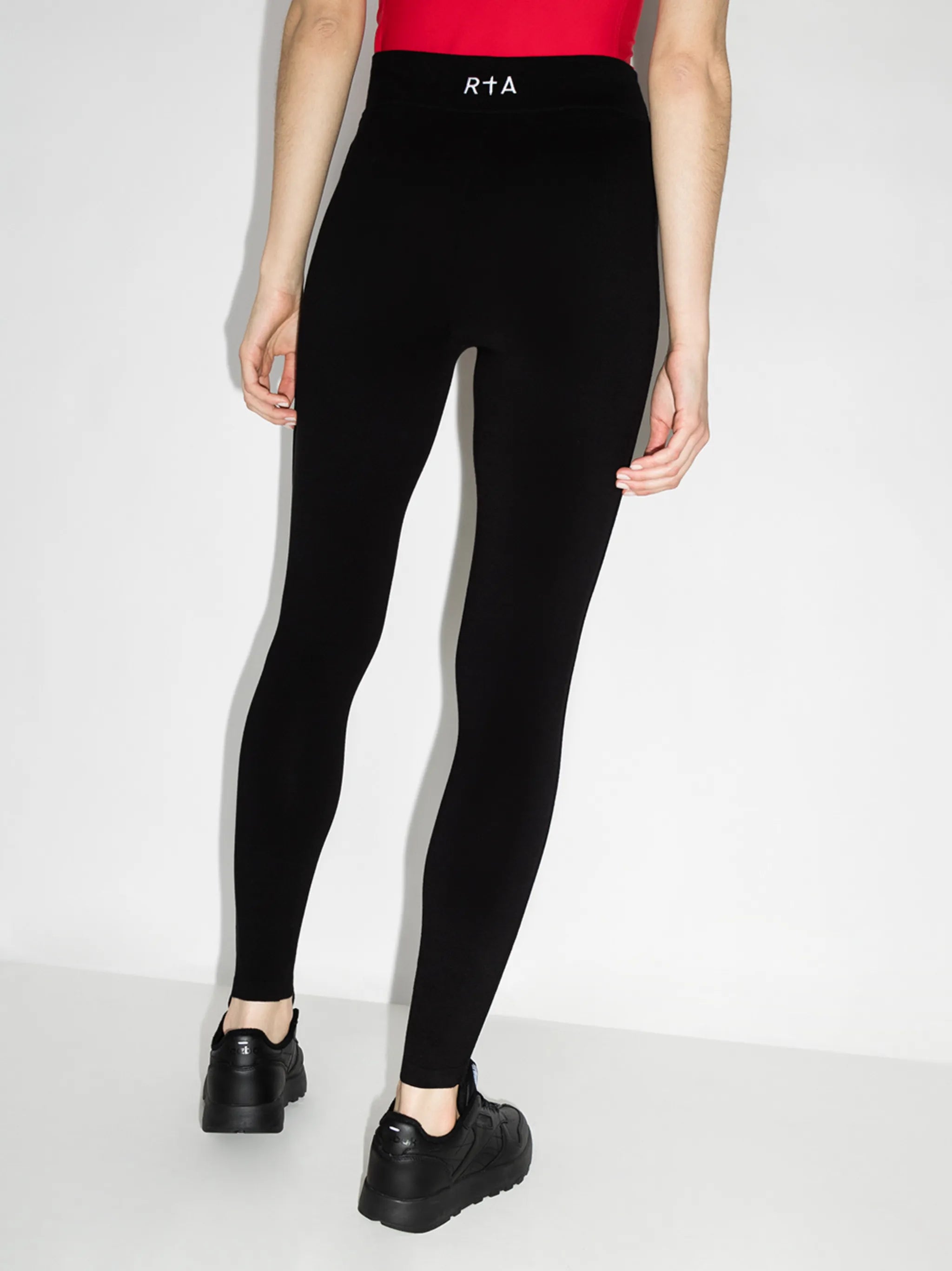 embroidered logo high-waisted leggings