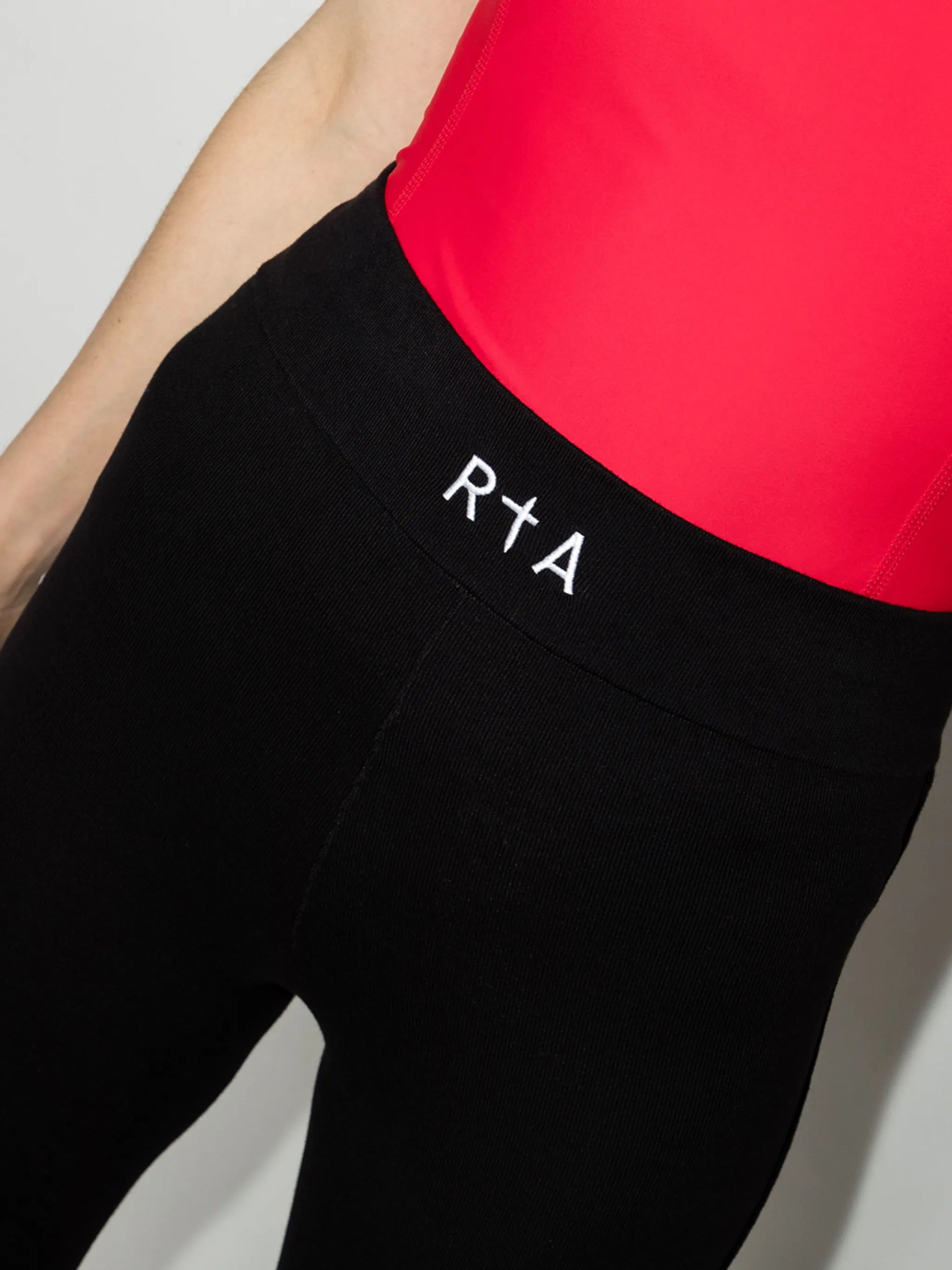 embroidered logo high-waisted leggings