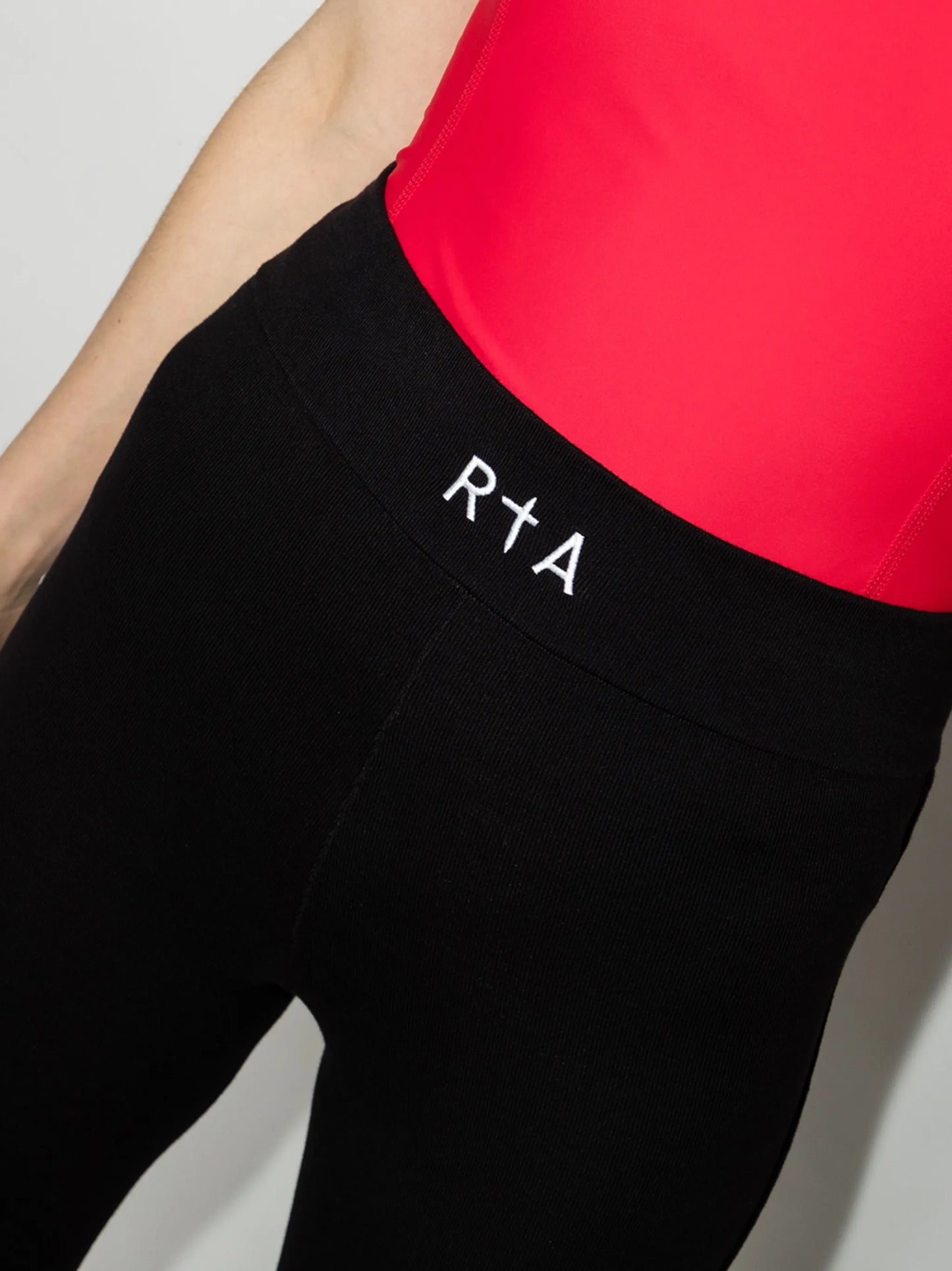 embroidered logo high-waisted leggings