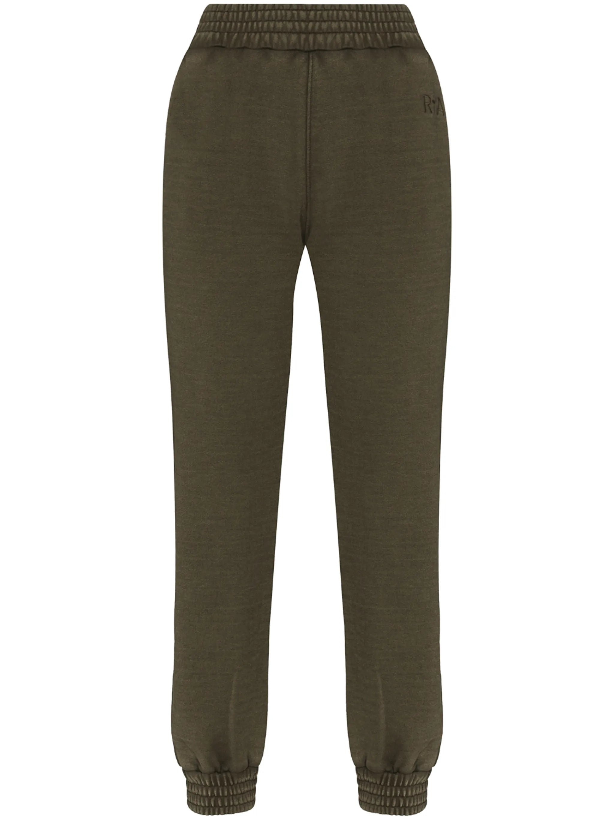 embroidered logo high-waisted track pants