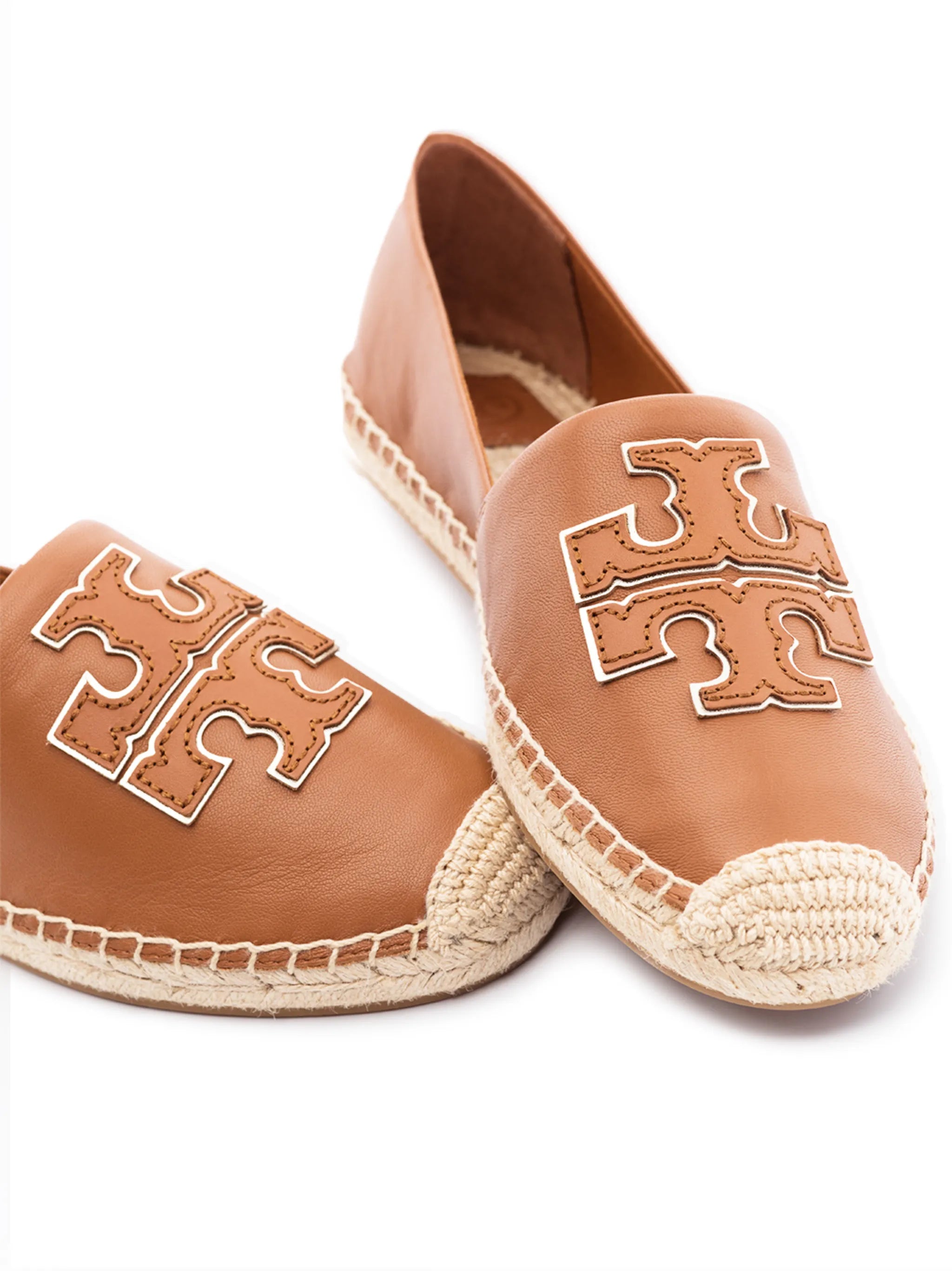 logo appliqué leather espadrilles