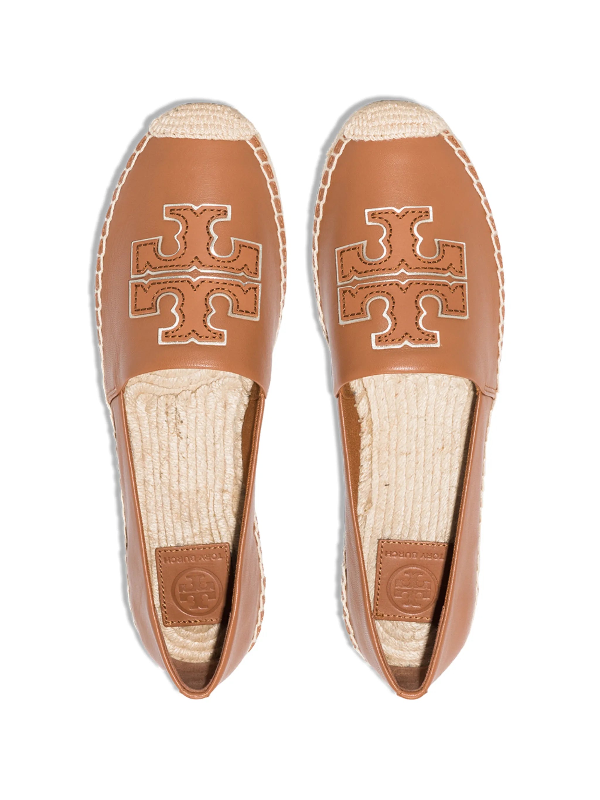 logo appliqué leather espadrilles