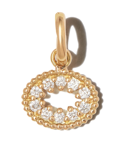 18kt yellow gold Me Hearty diamond pendant