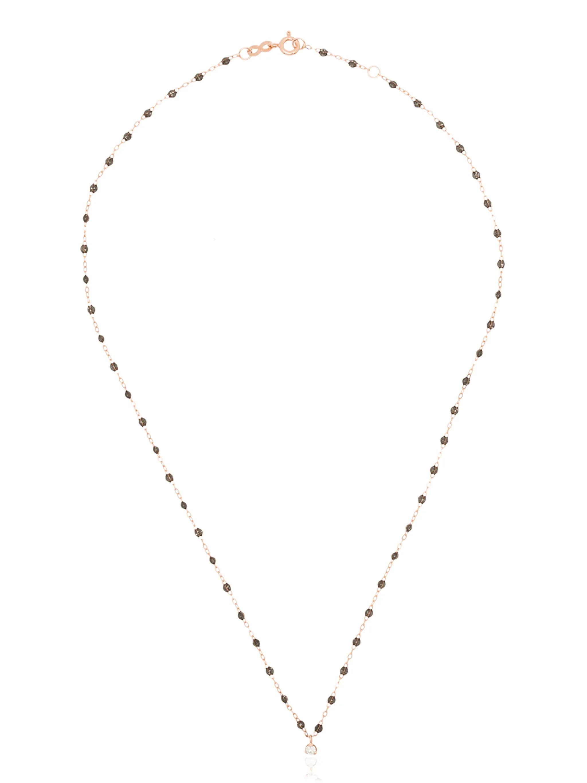 18kt rose gold Gigi Supreme beaded diamond necklace