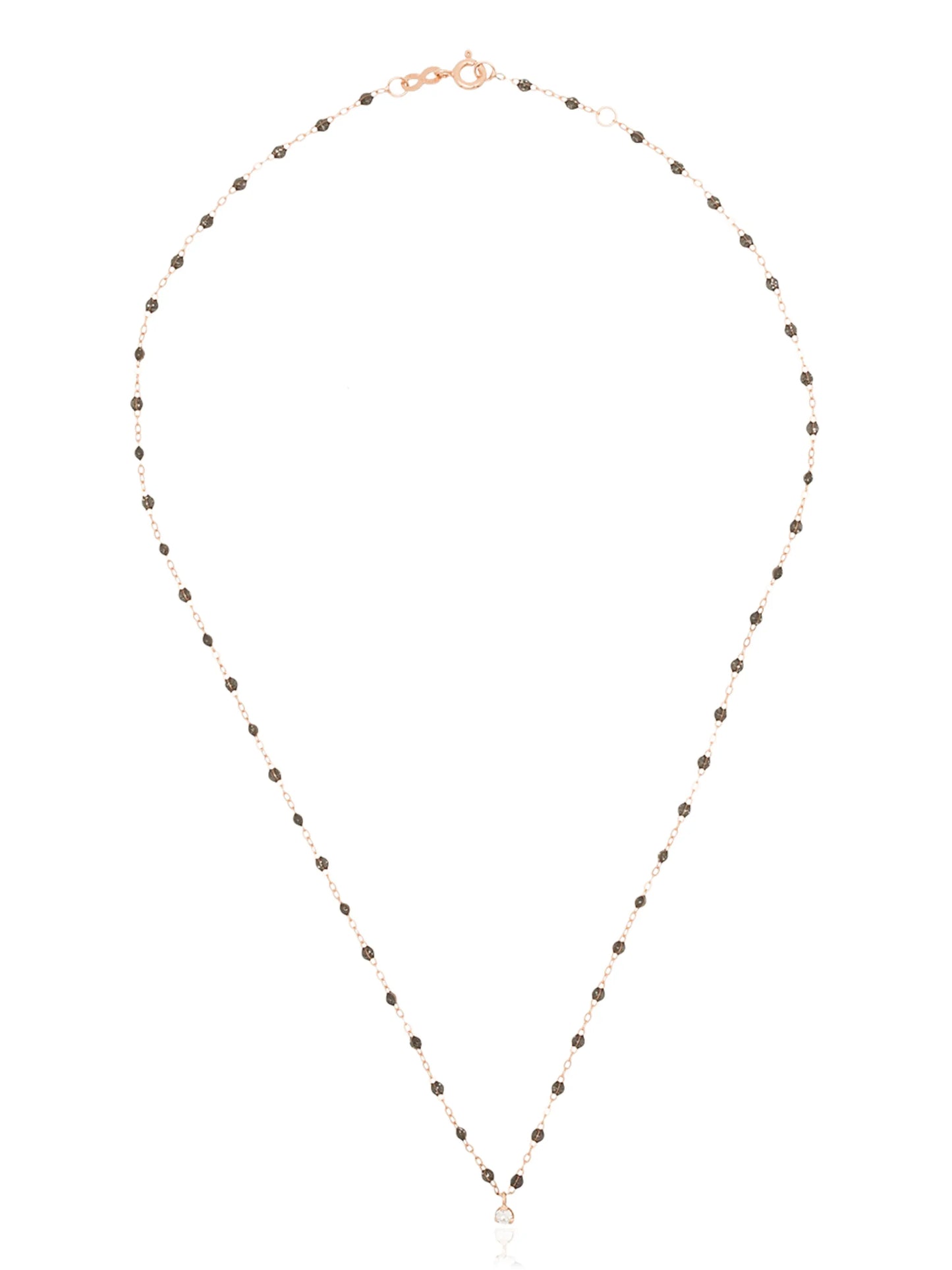18kt rose gold Gigi Supreme beaded diamond necklace