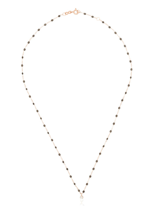 18kt rose gold Gigi Supreme beaded diamond necklace