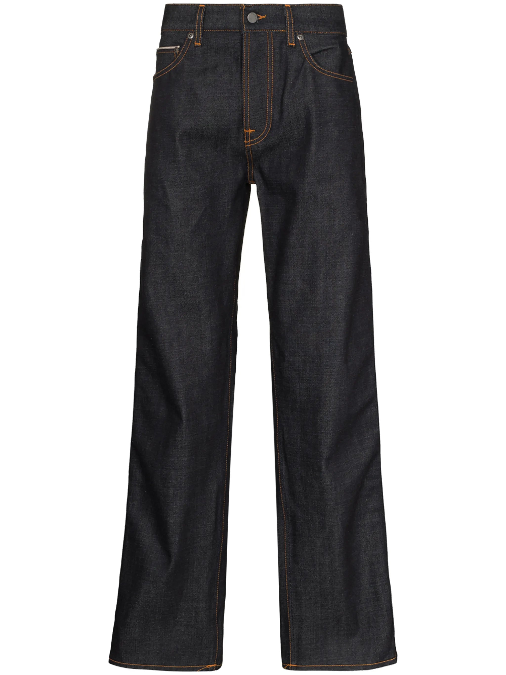 high-rise loose-fit jeans