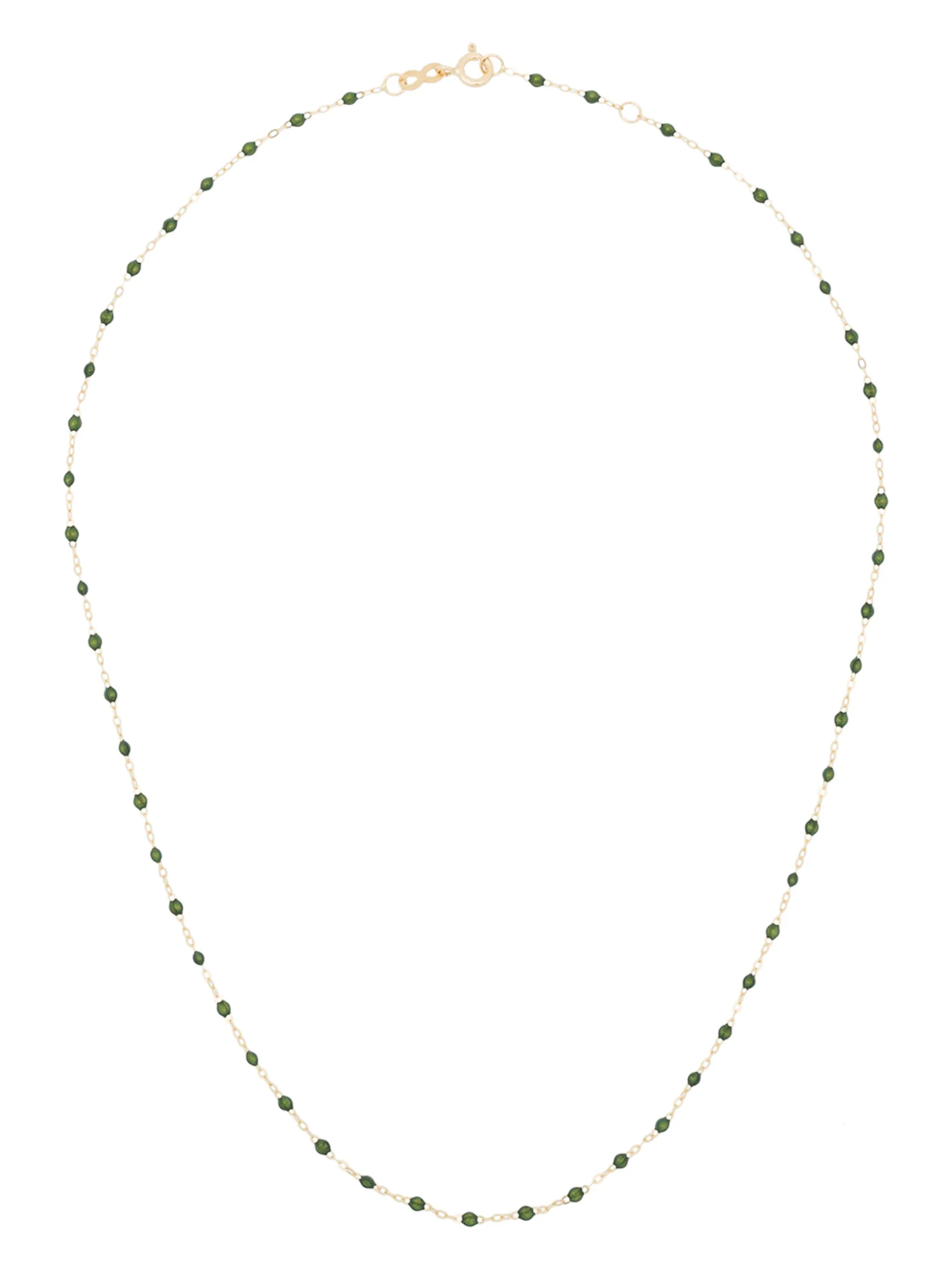 18kt yellow gold Classic Gigi beaded necklace
