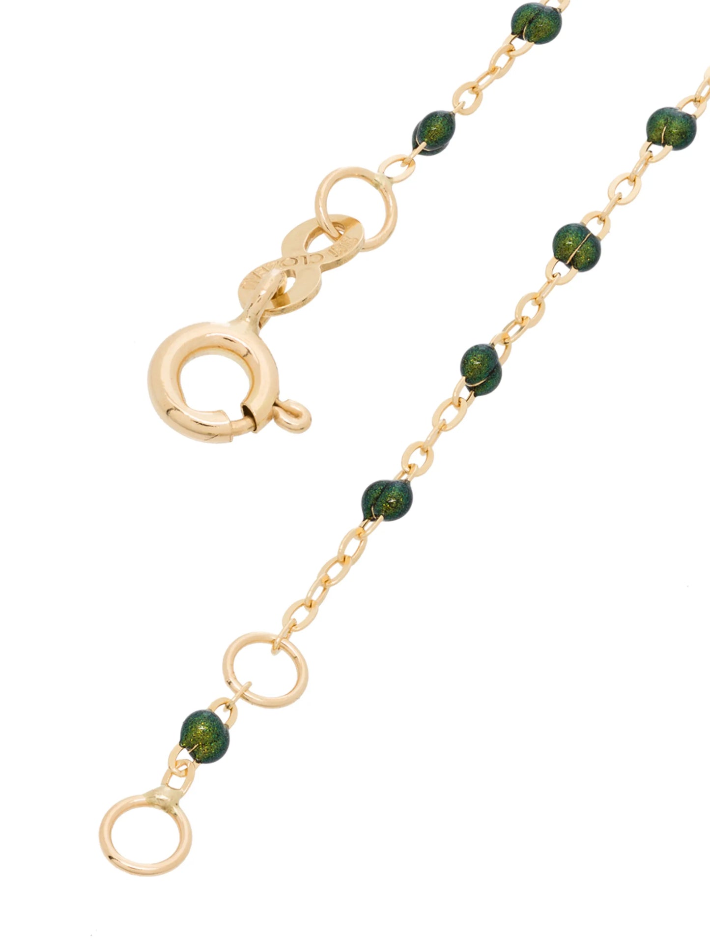 18kt yellow gold Classic Gigi beaded necklace