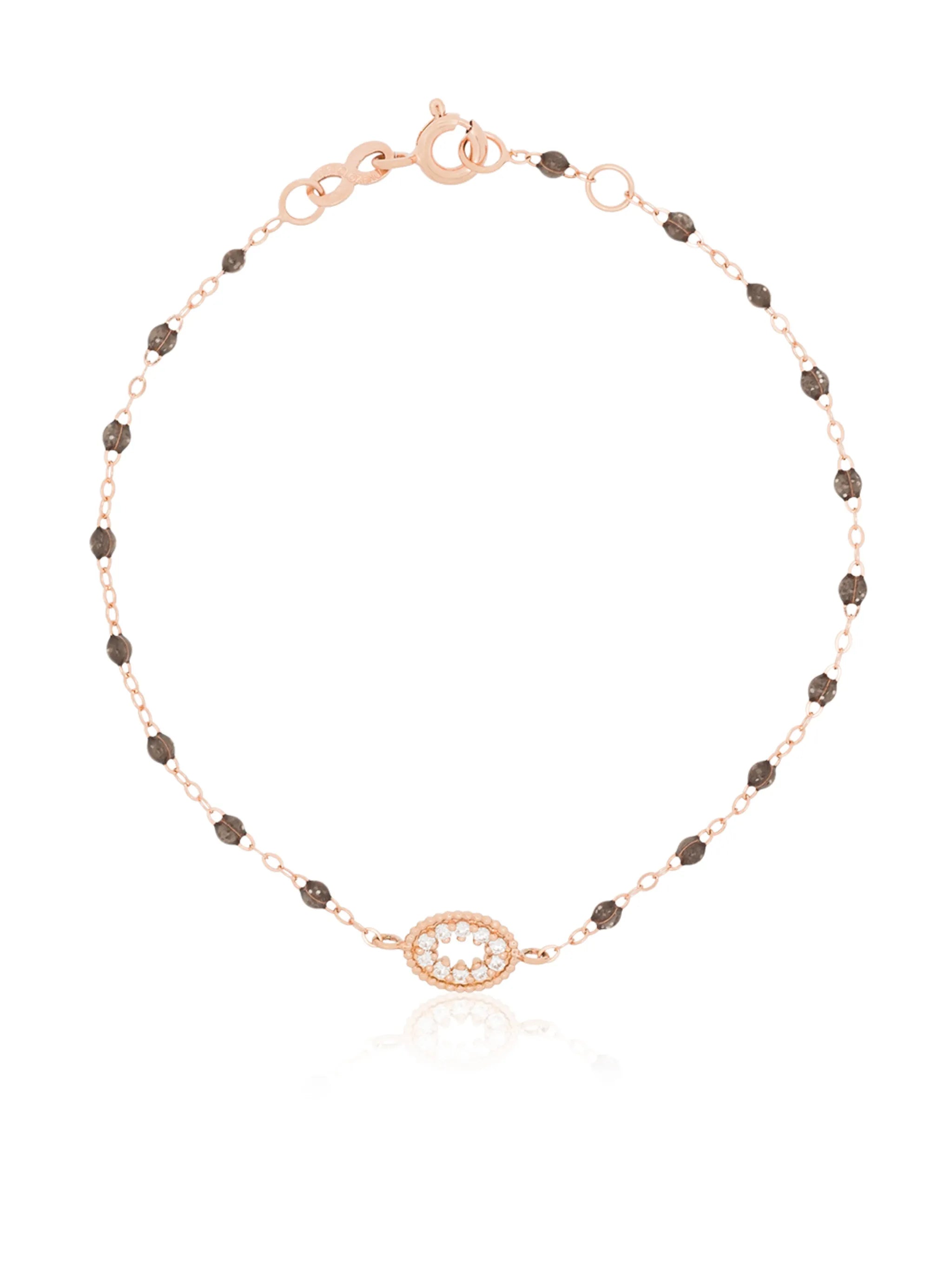 18kt rose gold Quartz Me Hearty bracelet