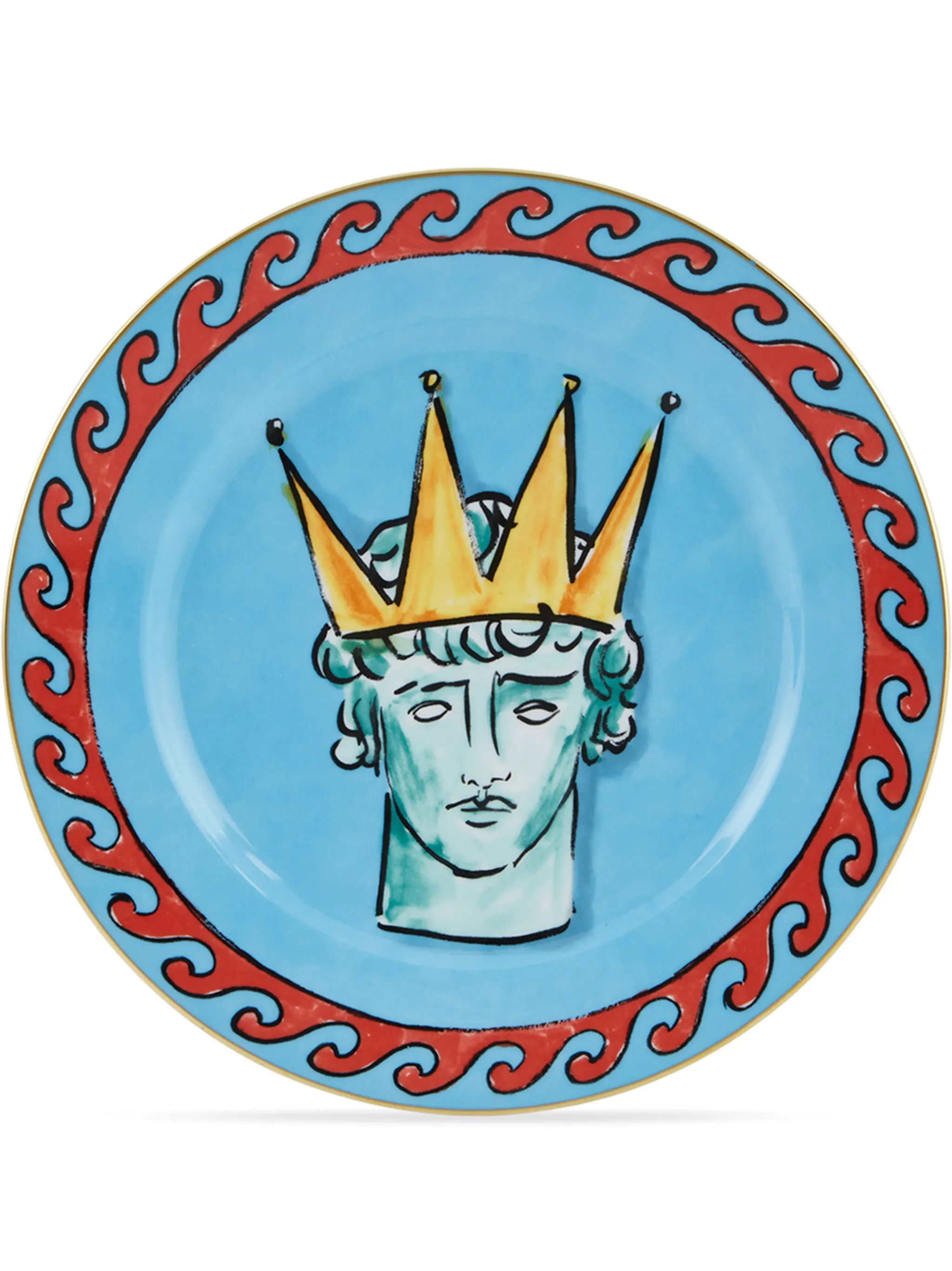 Viaggio di Nettuno porcelain dinner plate