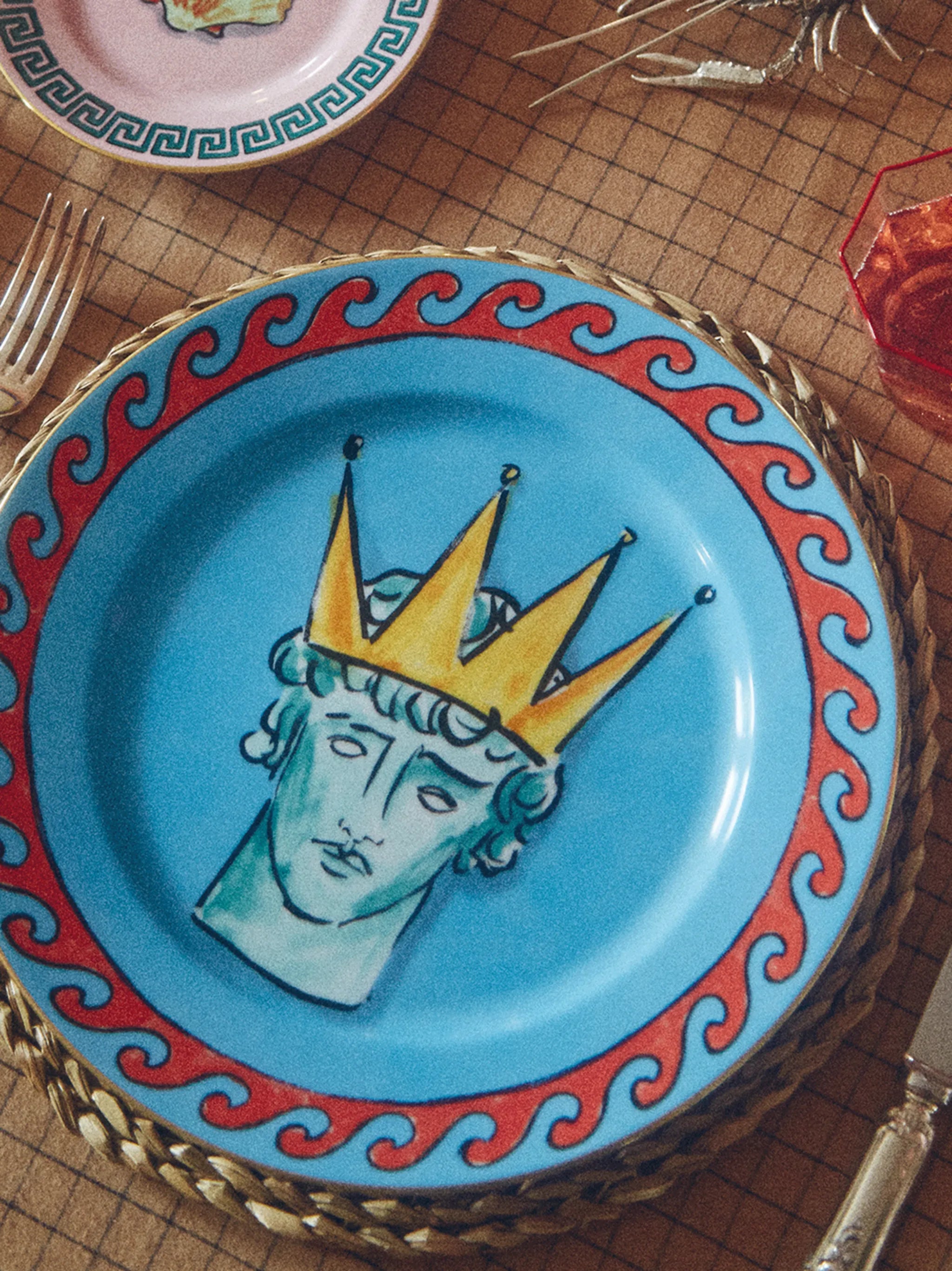 Viaggio di Nettuno porcelain dinner plate