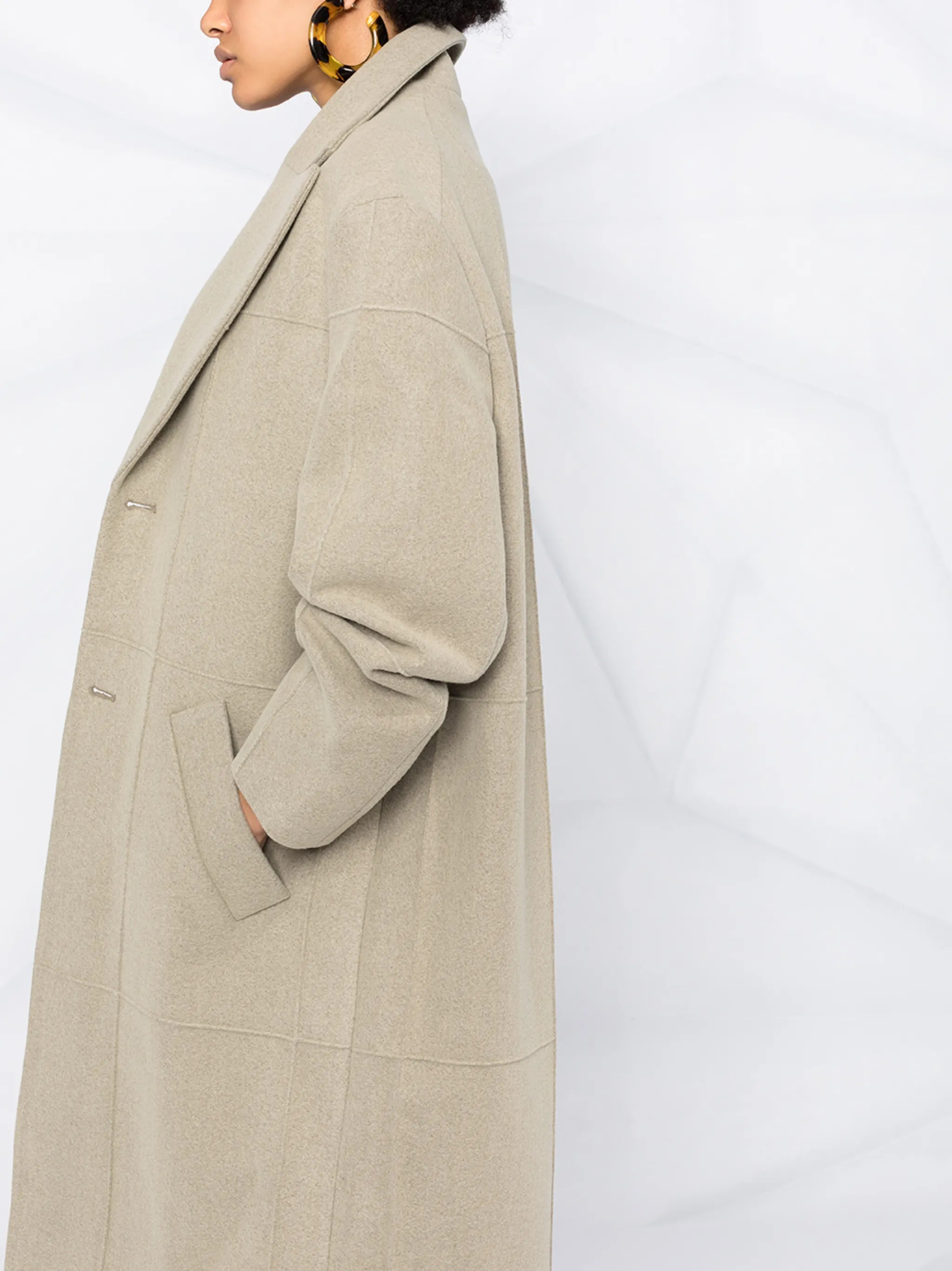 Carro single-breasted coat