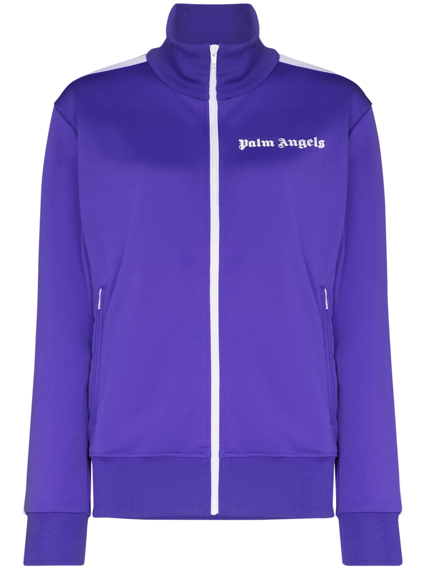 logo-print zip-up track jacket