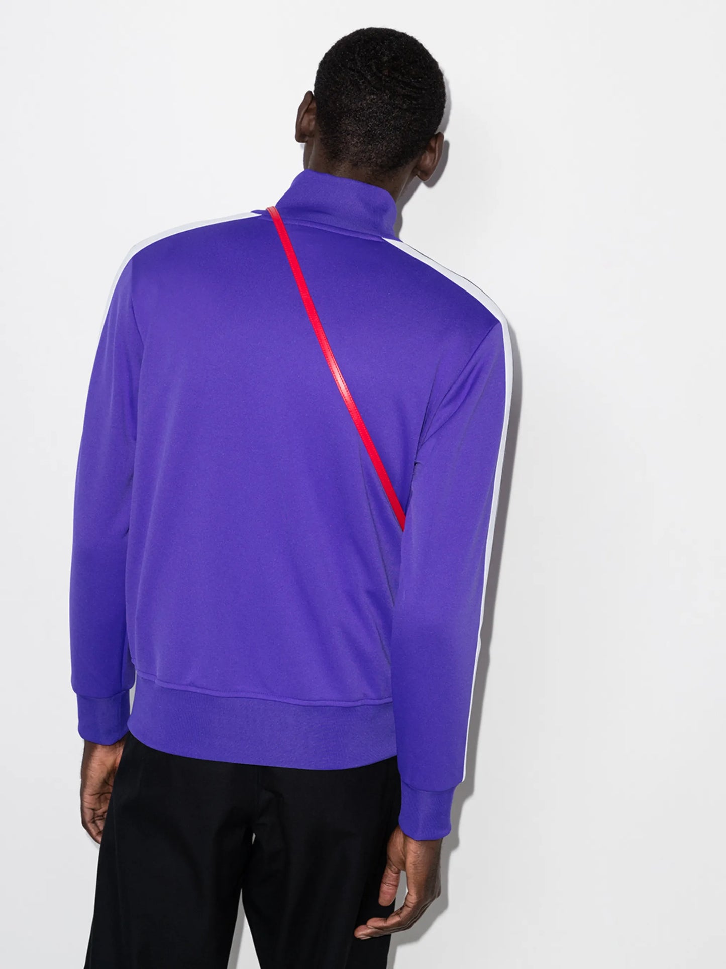 logo-print zip-up track jacket