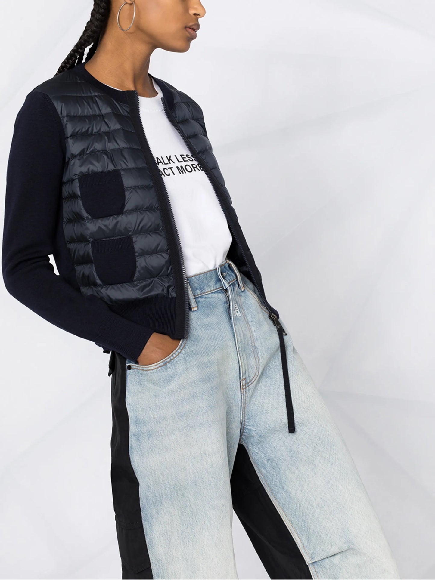 tonal padded jumper