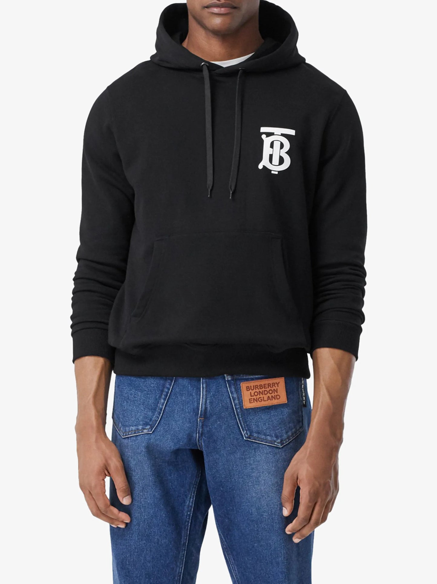 monogram-motif hoodie
