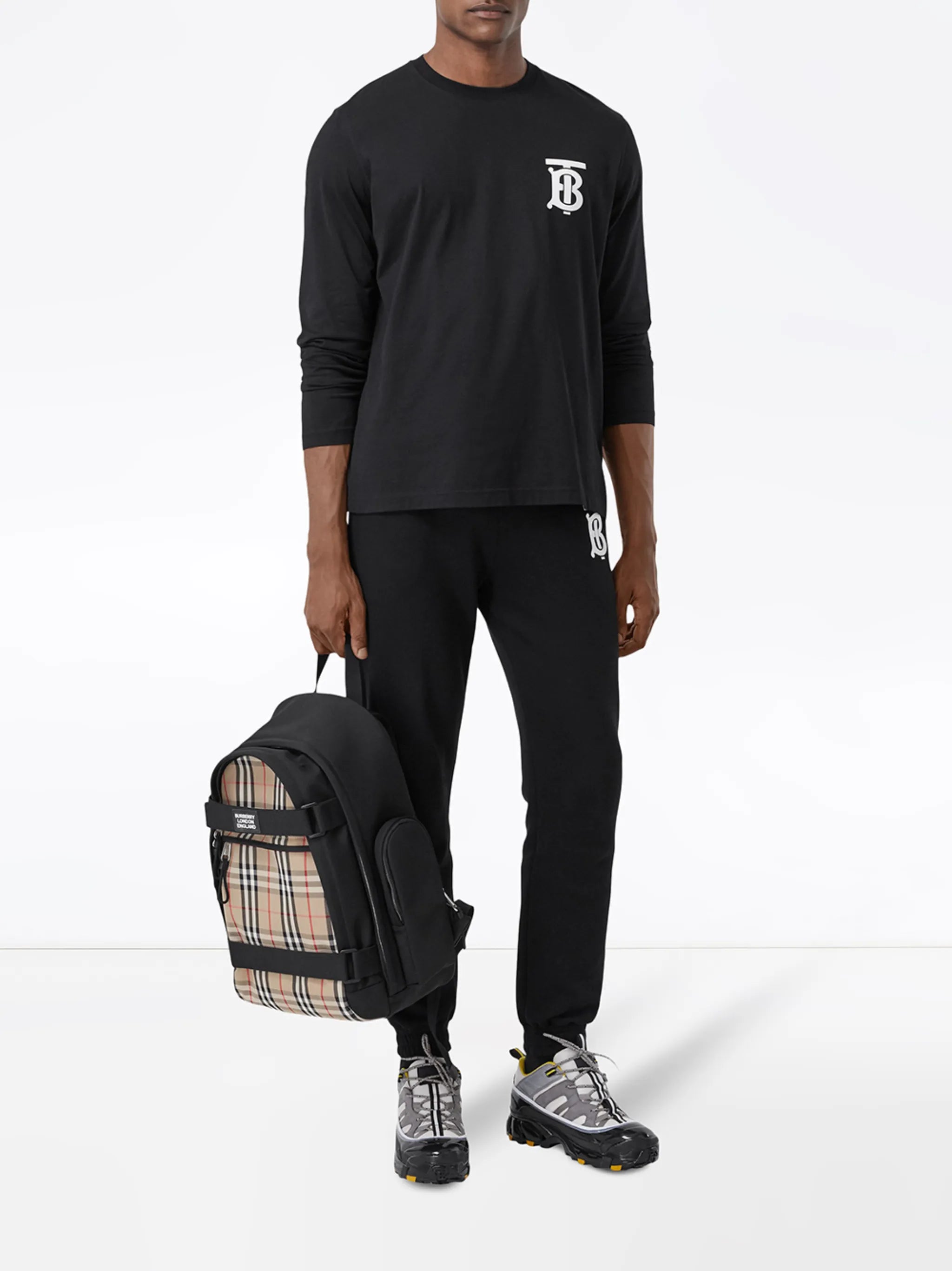 monogram-motif long-sleeve T-shirt