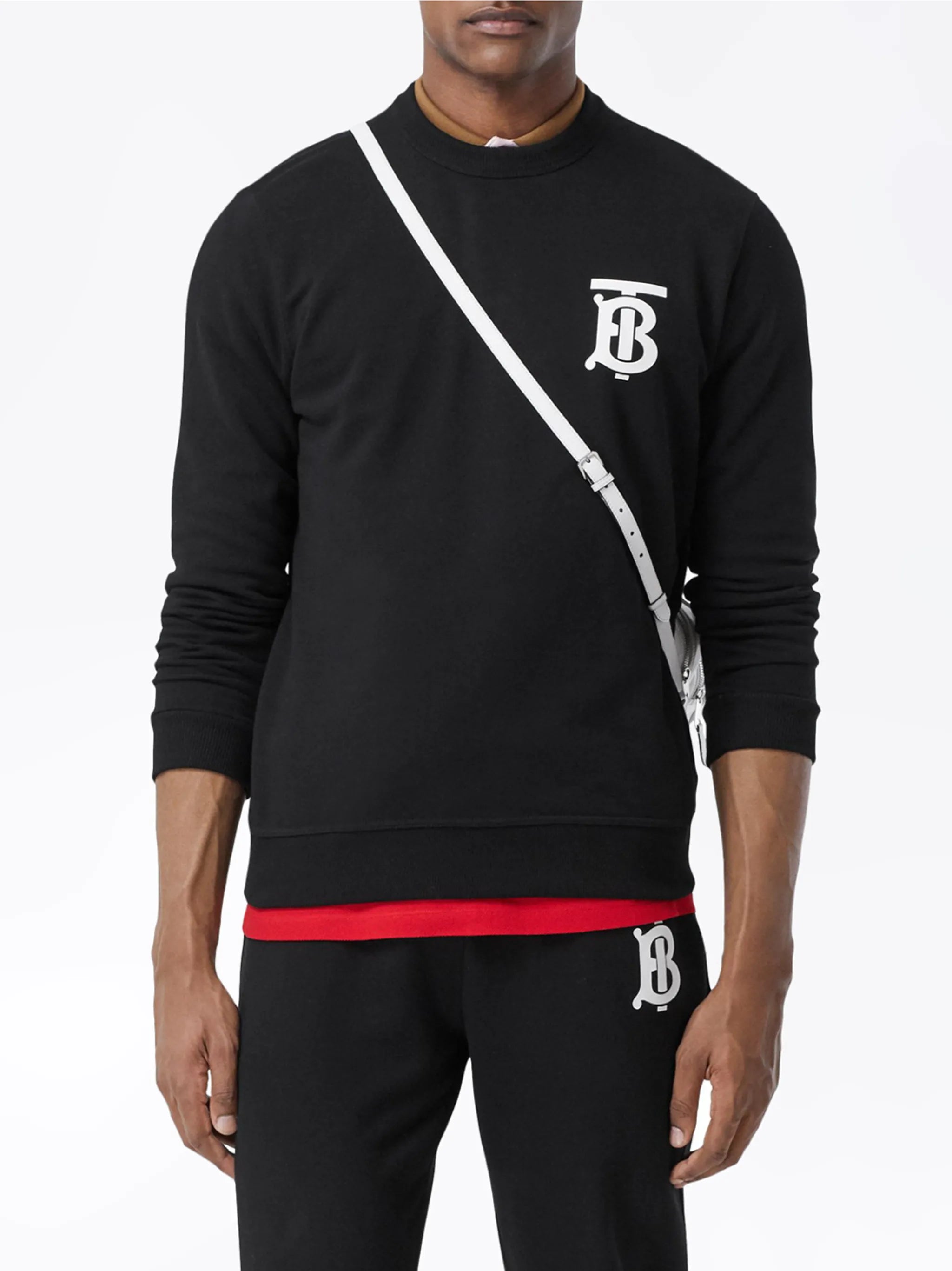 monogram logo cotton sweatshirt