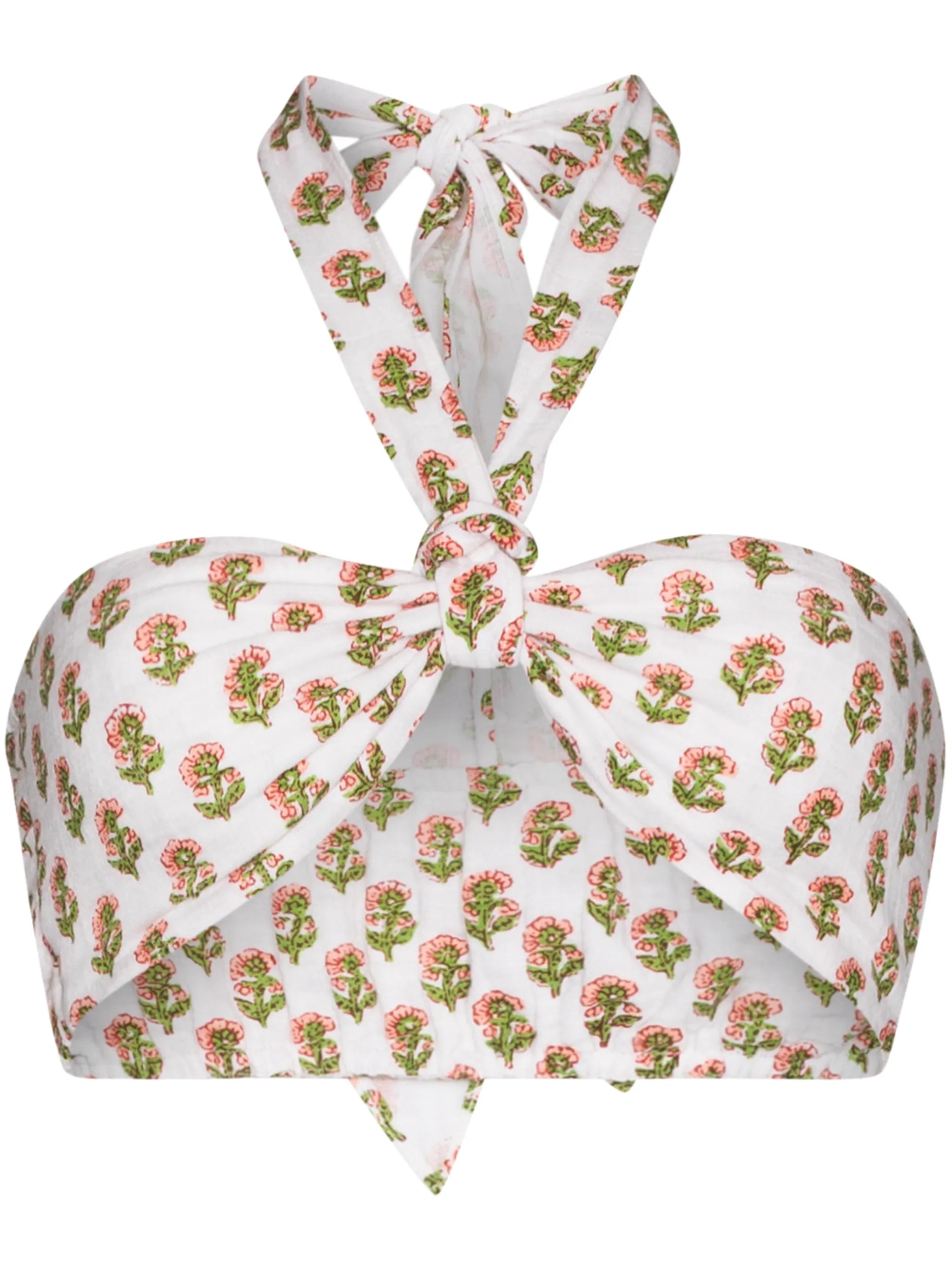 Lubina floral-print wrap top