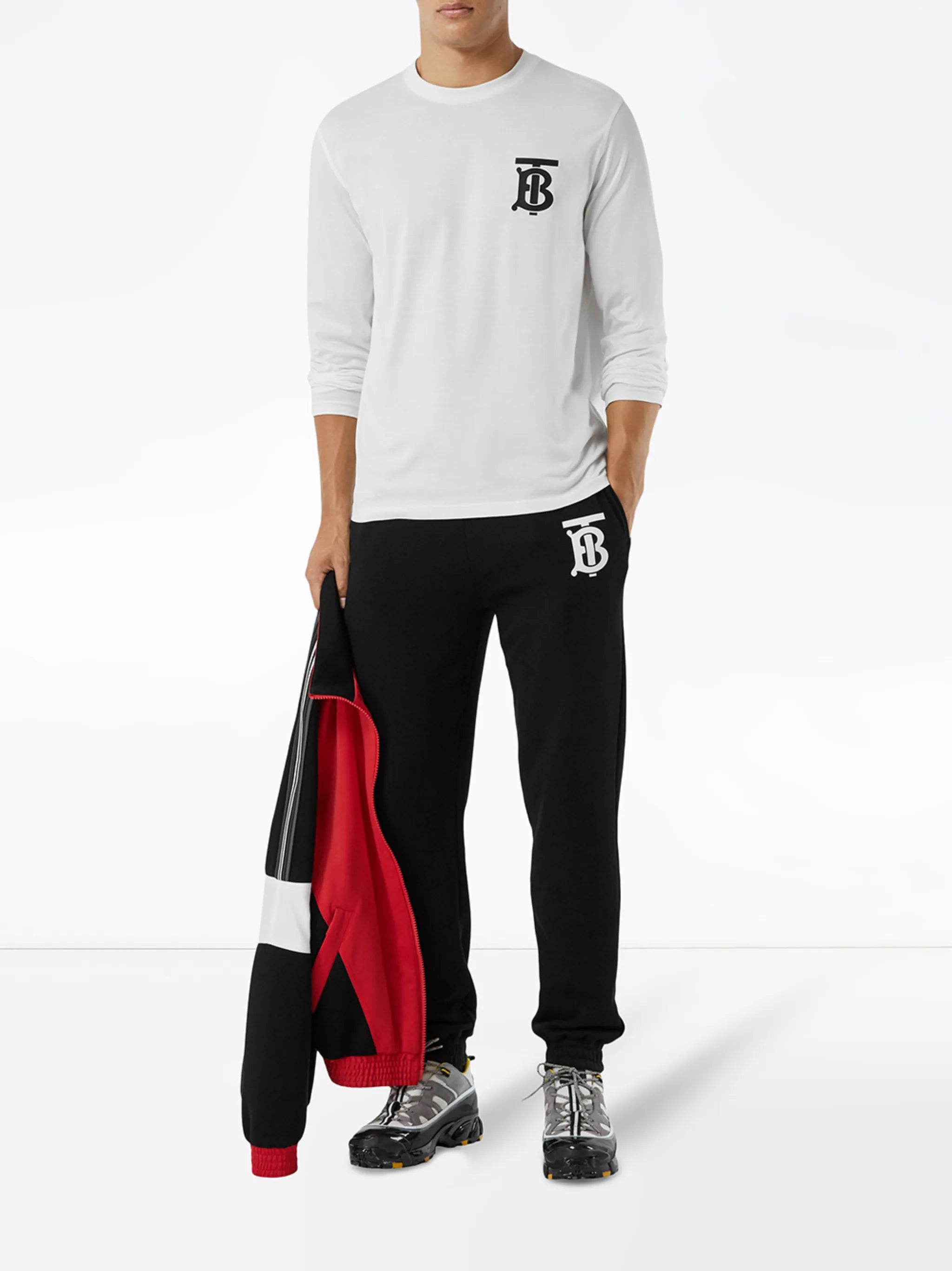 monogram-motif long-sleeve T-shirt