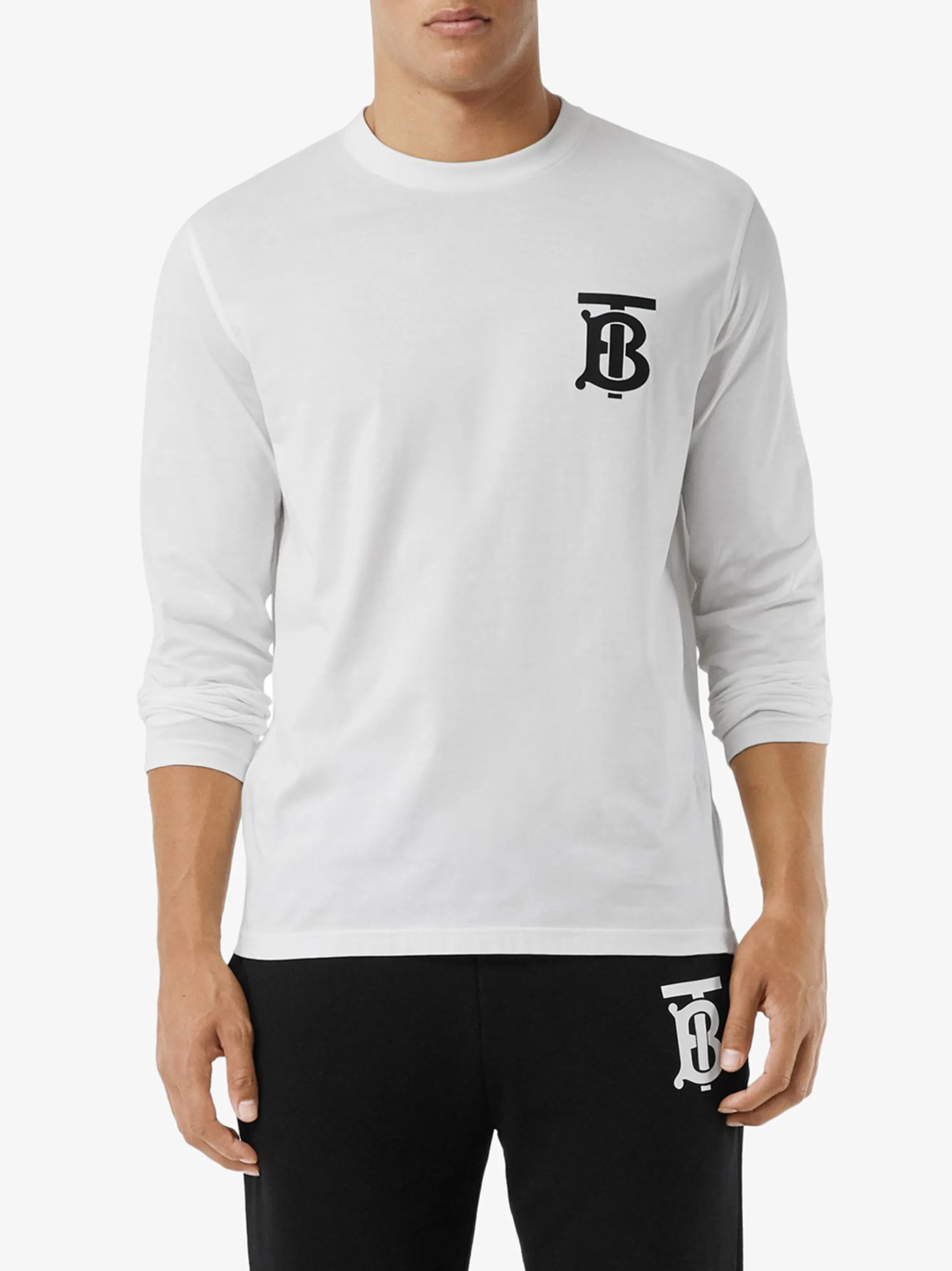 monogram-motif long-sleeve T-shirt