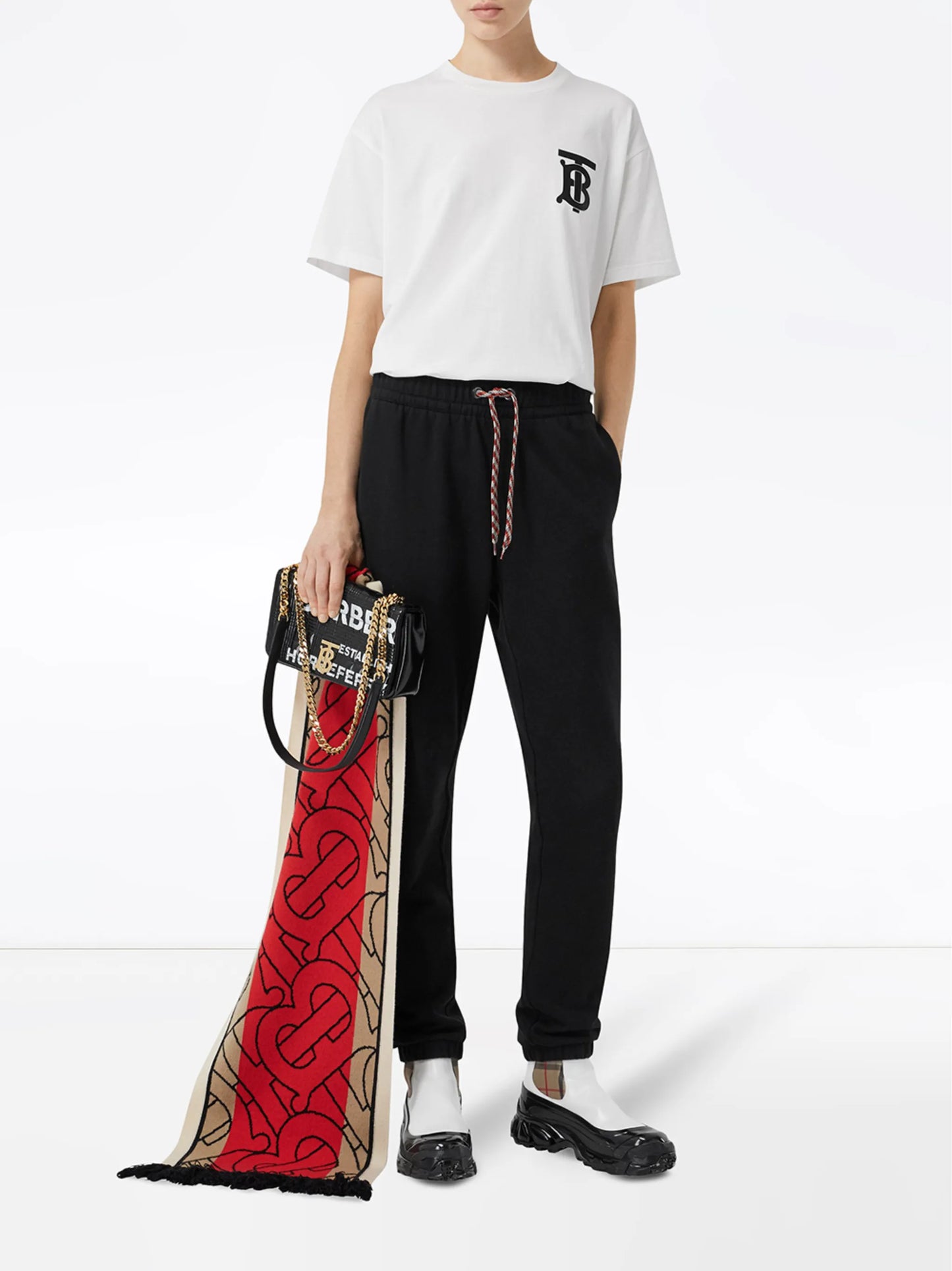 monogram-motif oversized T-shirt