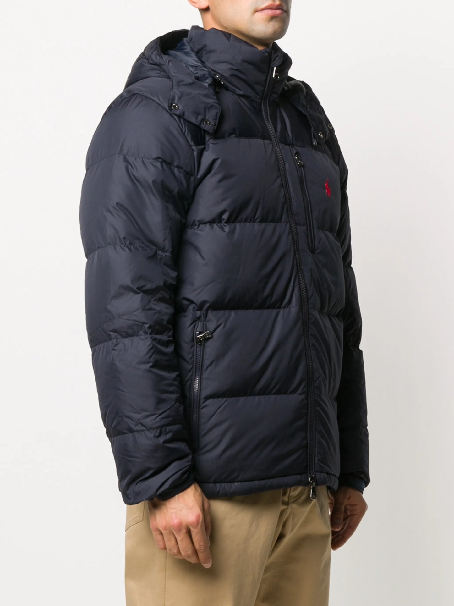 Pony Logo hooded puffer jacket