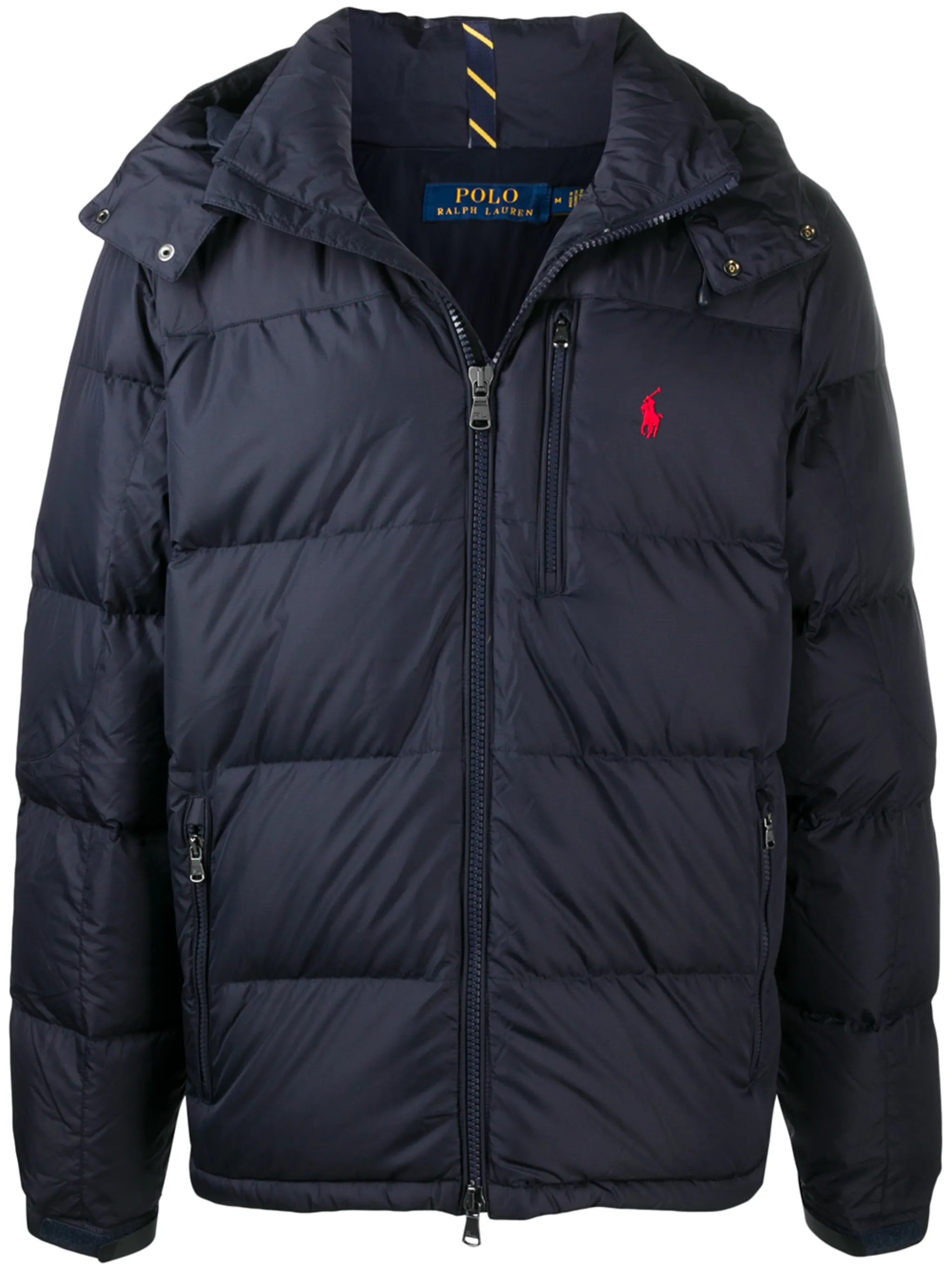 Pony Logo hooded puffer jacket