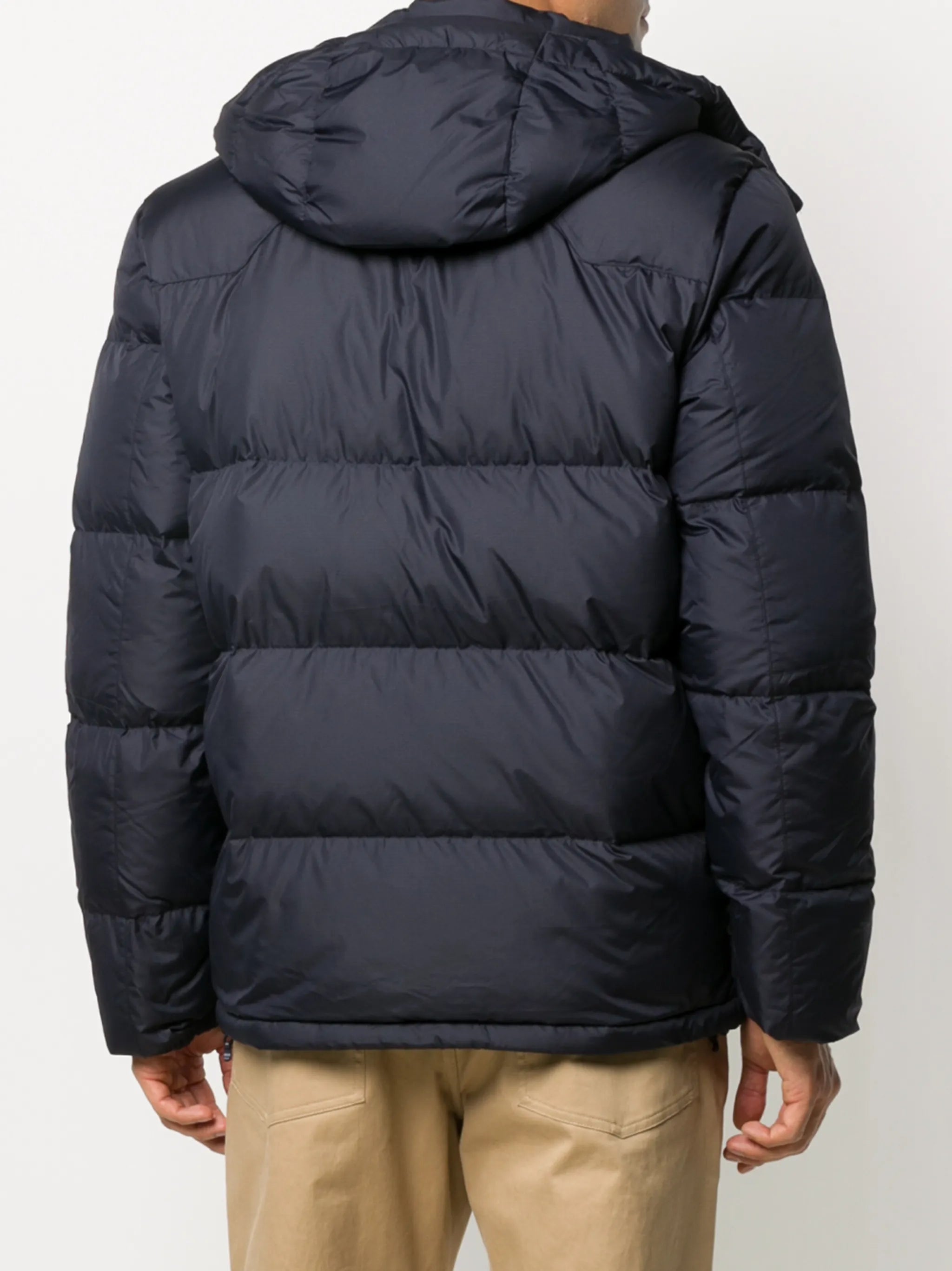 Pony Logo hooded puffer jacket