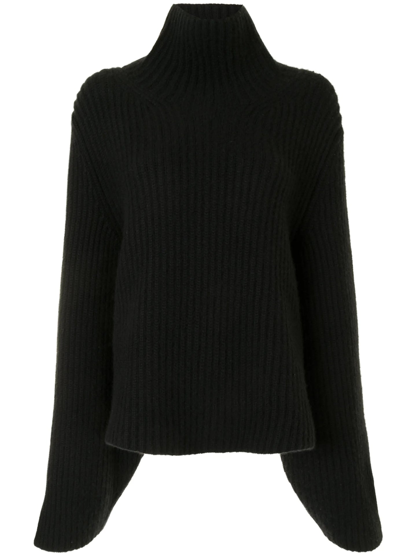 ribbed long-sleeve jumper